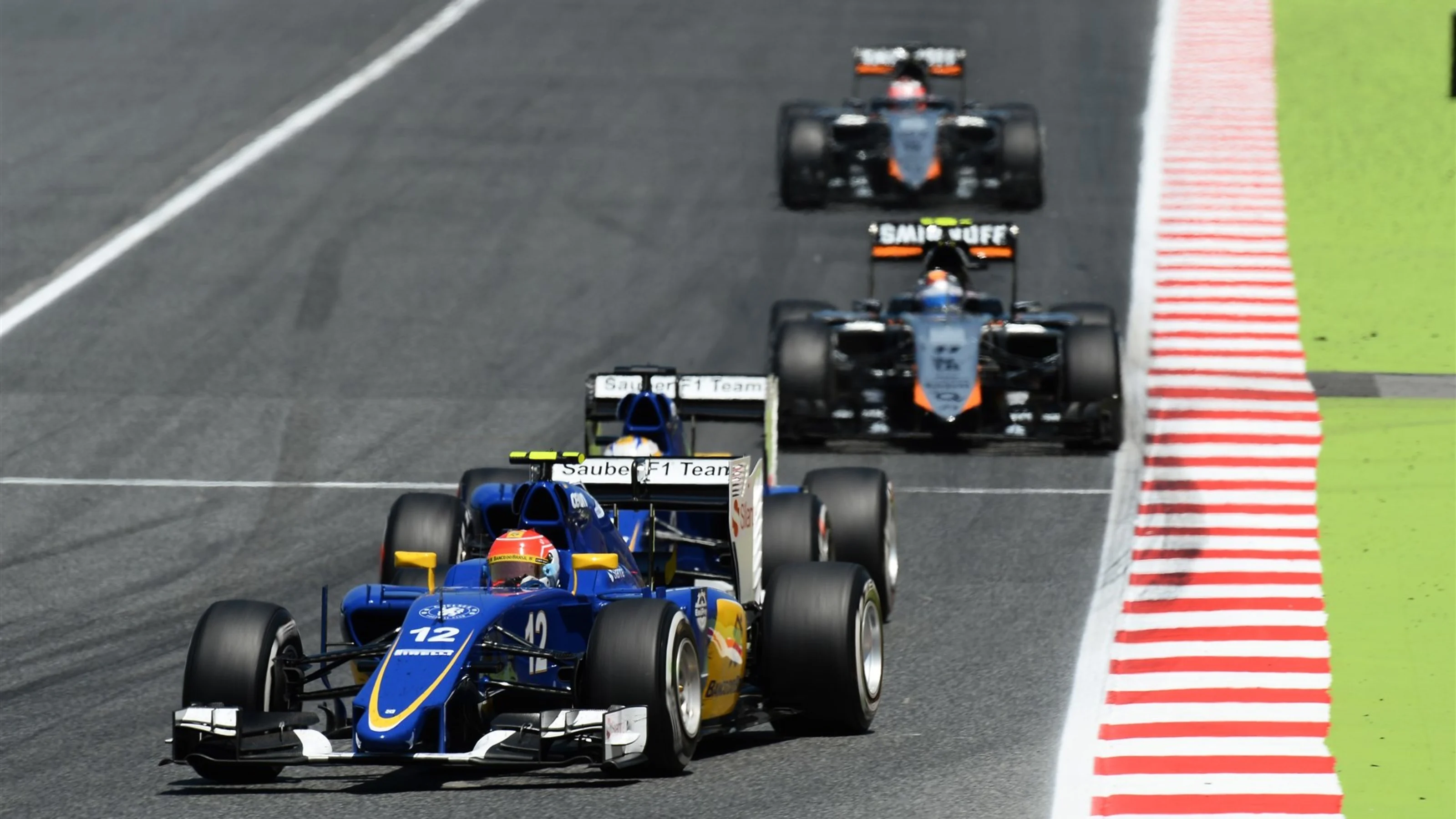 Felipe Nasr (BRA) Sauber C34 at Formula One World Championship, Rd5, Spanish Grand Prix Race,