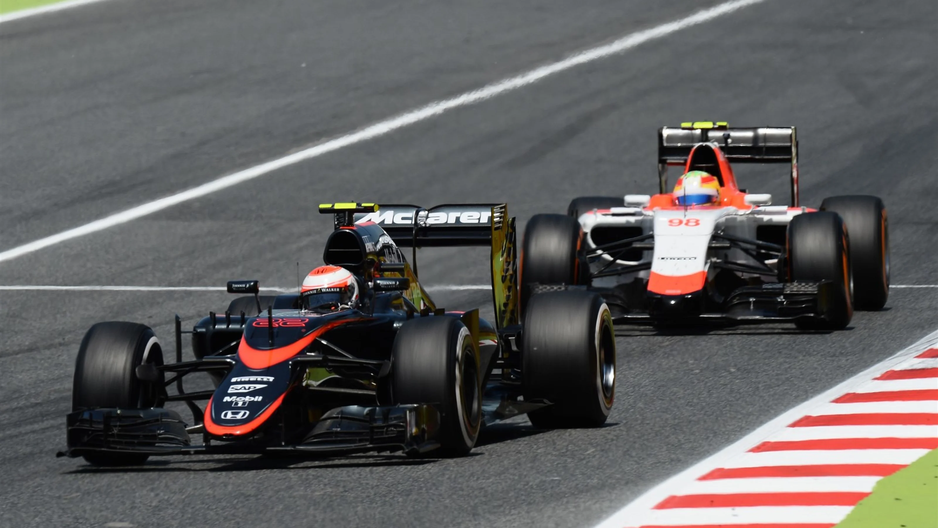 Jenson Button (GBR) McLaren MP4-30 at Formula One World Championship, Rd5, Spanish Grand Prix Race,