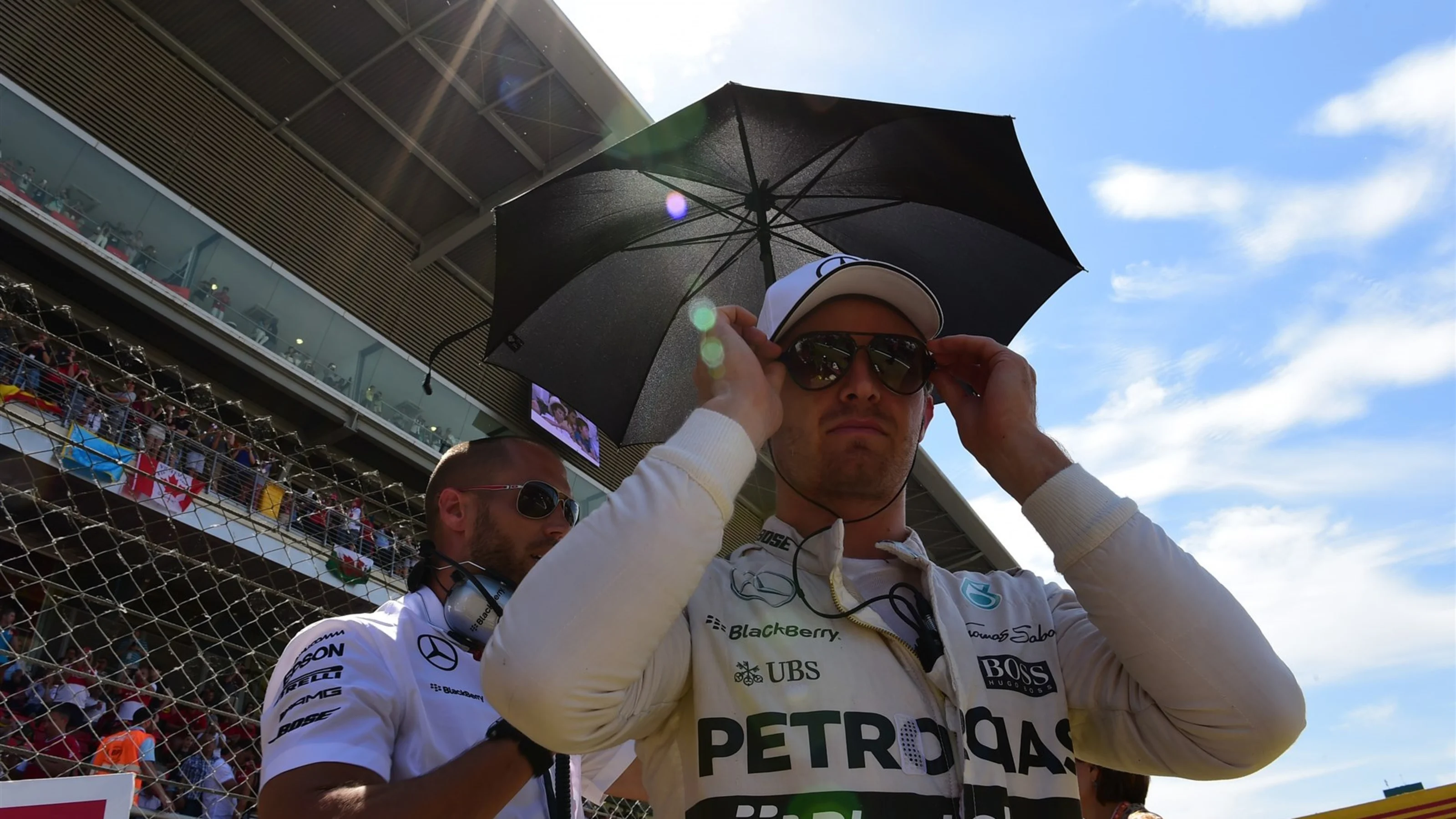 Nico Rosberg (GER) Mercedes AMG F1 on the grid at Formula One World Championship, Rd5, Spanish