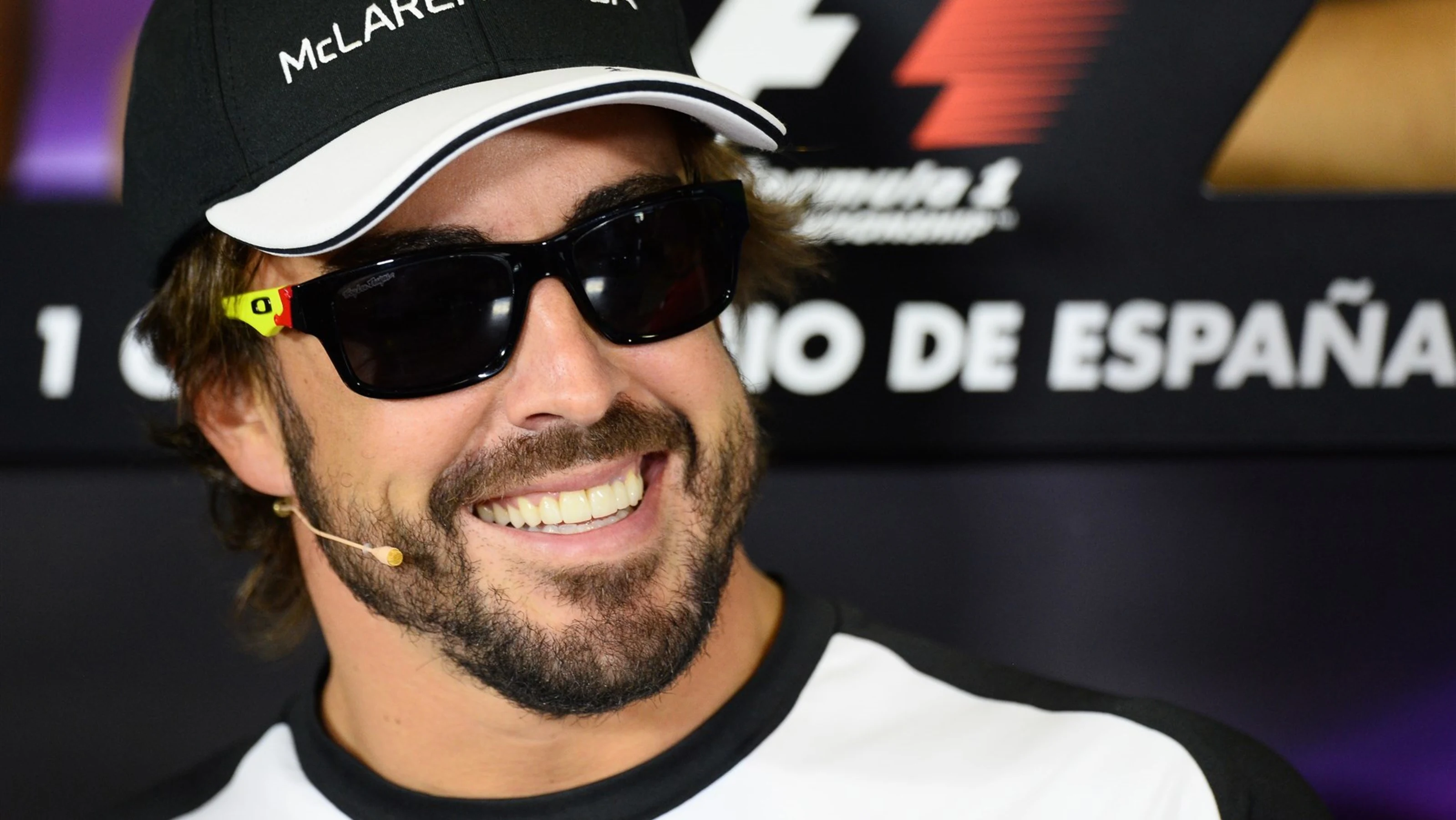 Fernando Alonso (ESP) McLaren in the press conferance at Formula One World Championship, Rd5,