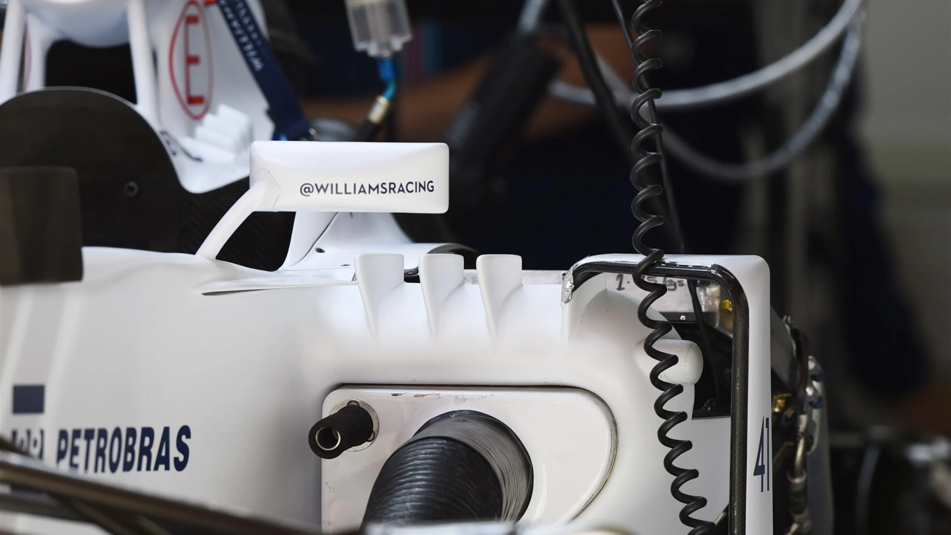 Williams FW37 mirror at Formula One World Championship, Rd5, Spanish Grand Prix Preparations,