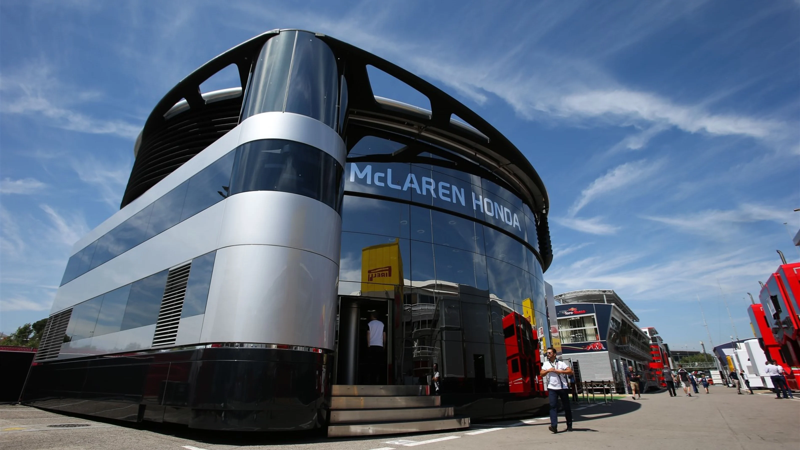 McLaren Motorhome at Formula One World Championship, Rd5, Spanish Grand Prix Preparations,