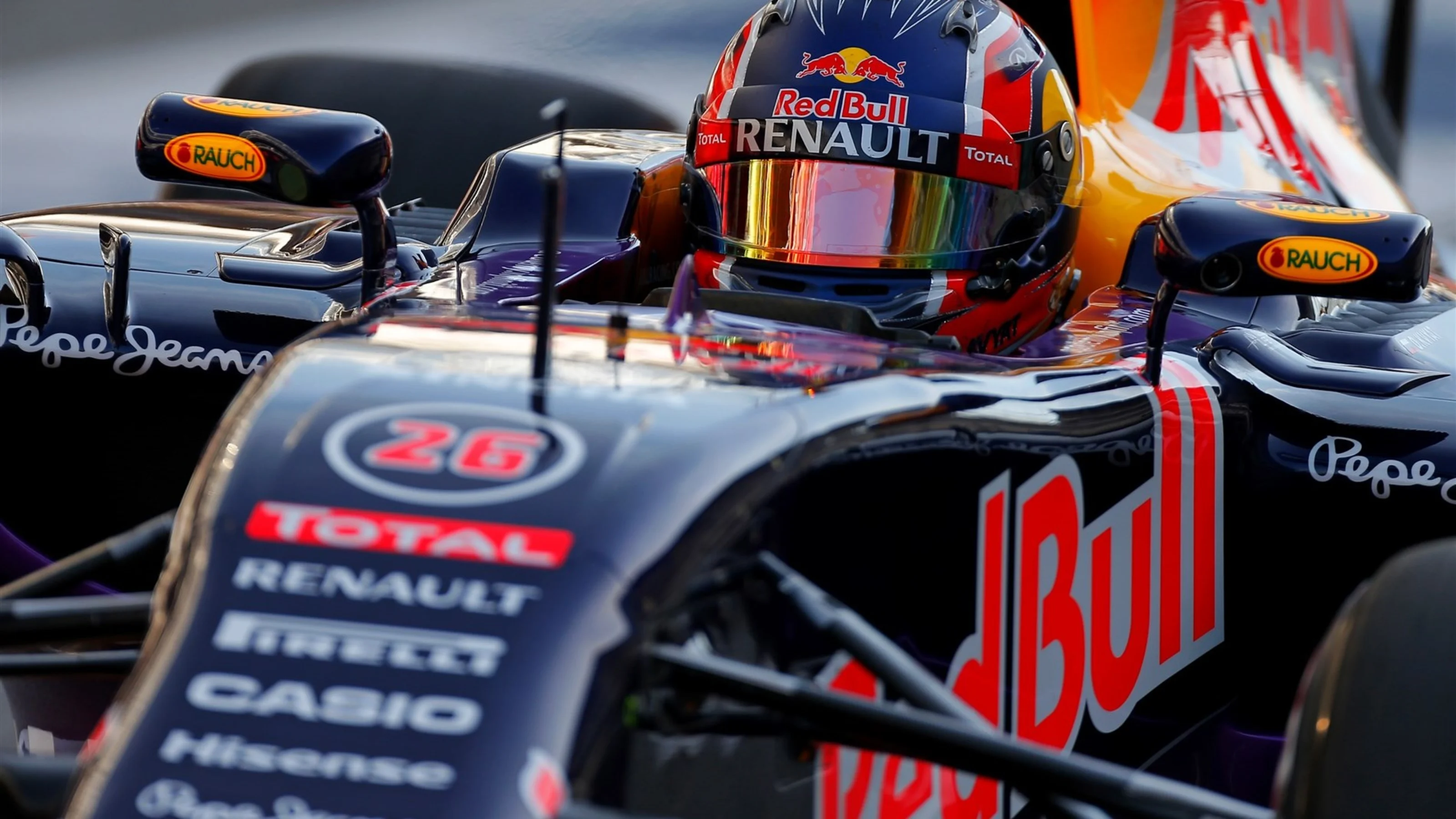 Daniil Kvyat (RUS) Red Bull Racing RB11 at Formula One Testing, Day One, Barcelona, Spain, 12 May