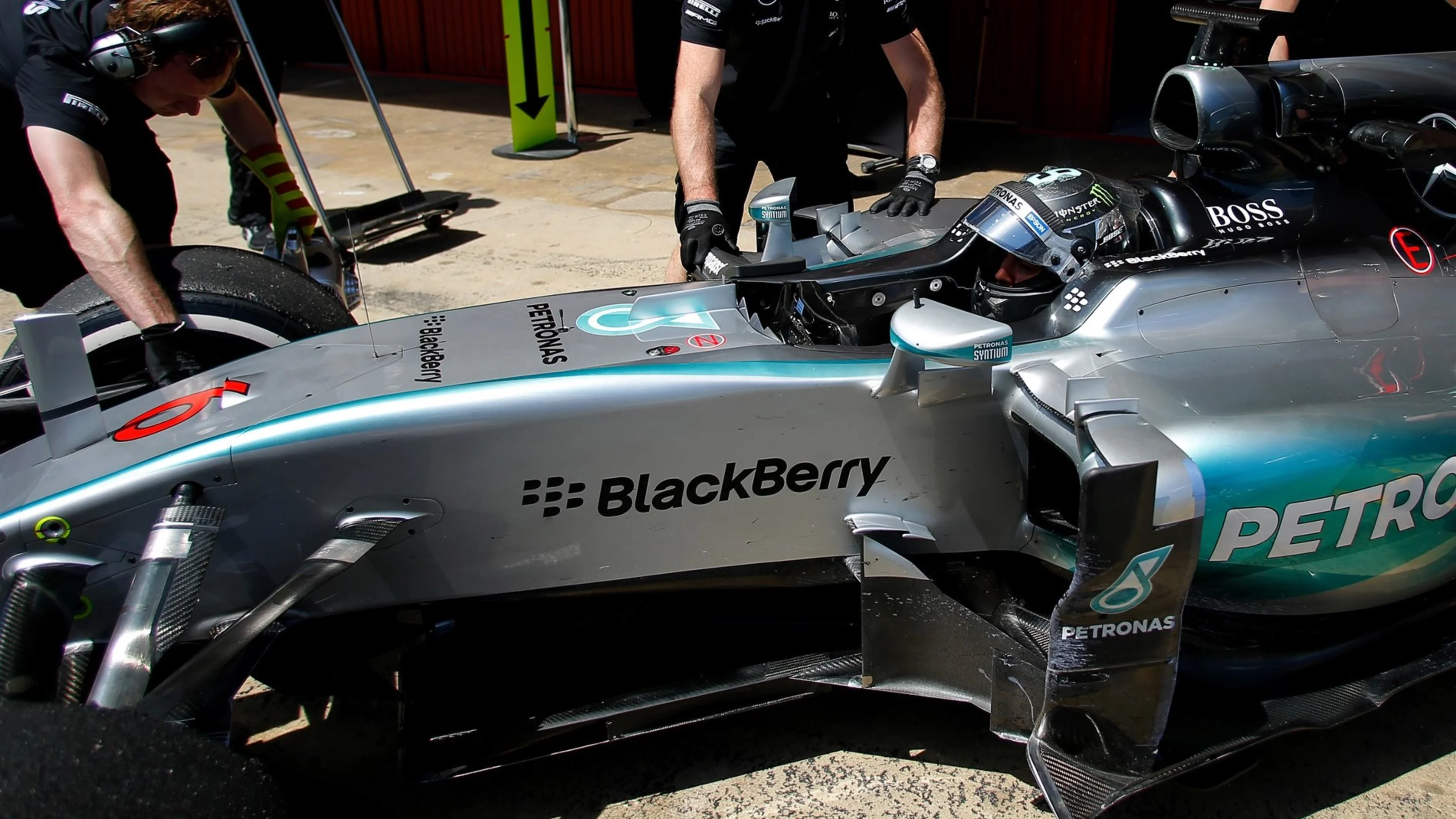 Nico Rosberg (GER) Mercedes AMG F1 W06 at Formula One Testing, Day One, Barcelona, Spain, 12 May