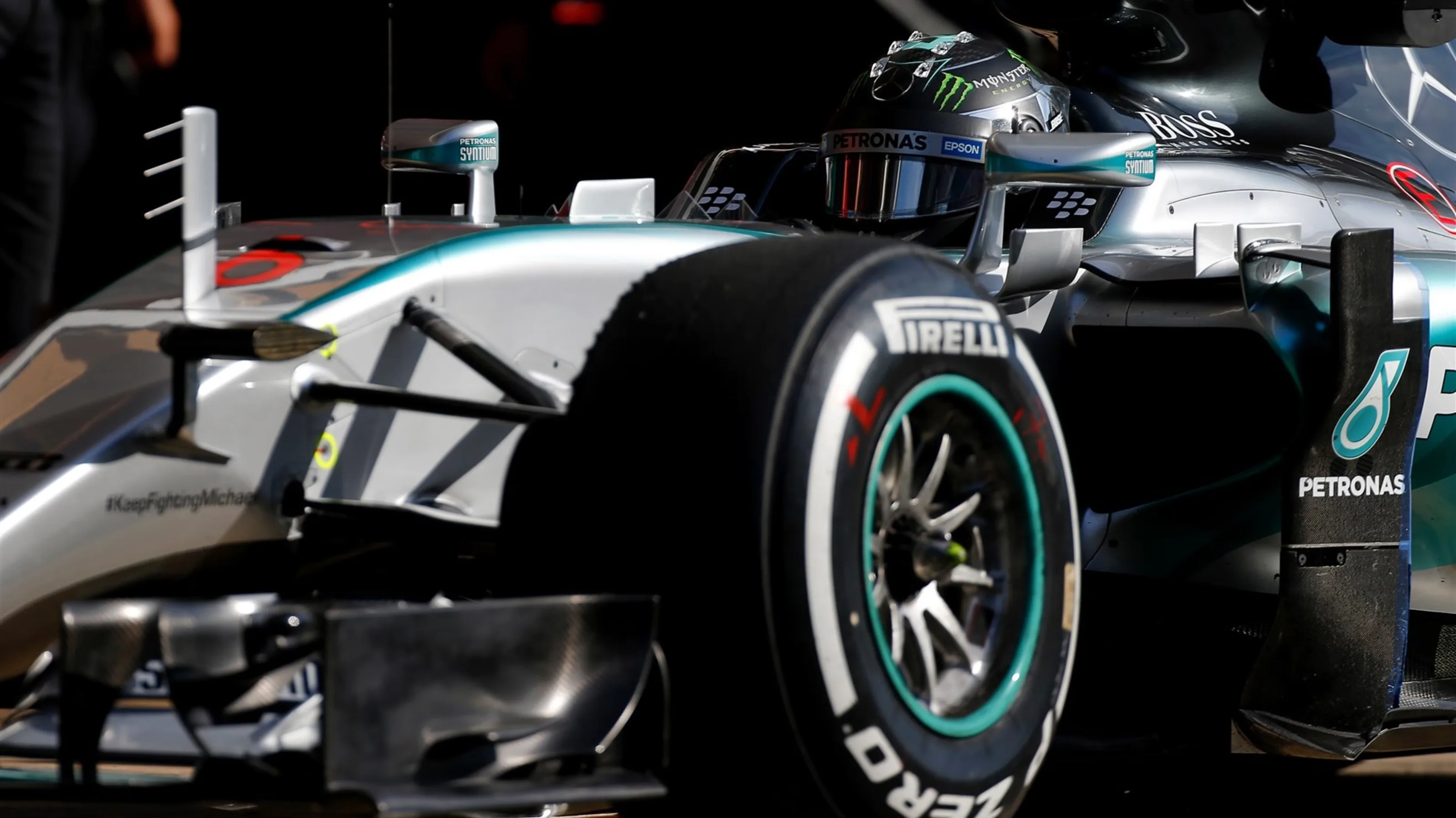 Nico Rosberg (GER) Mercedes AMG F1 W06 at Formula One Testing, Day One, Barcelona, Spain, 12 May