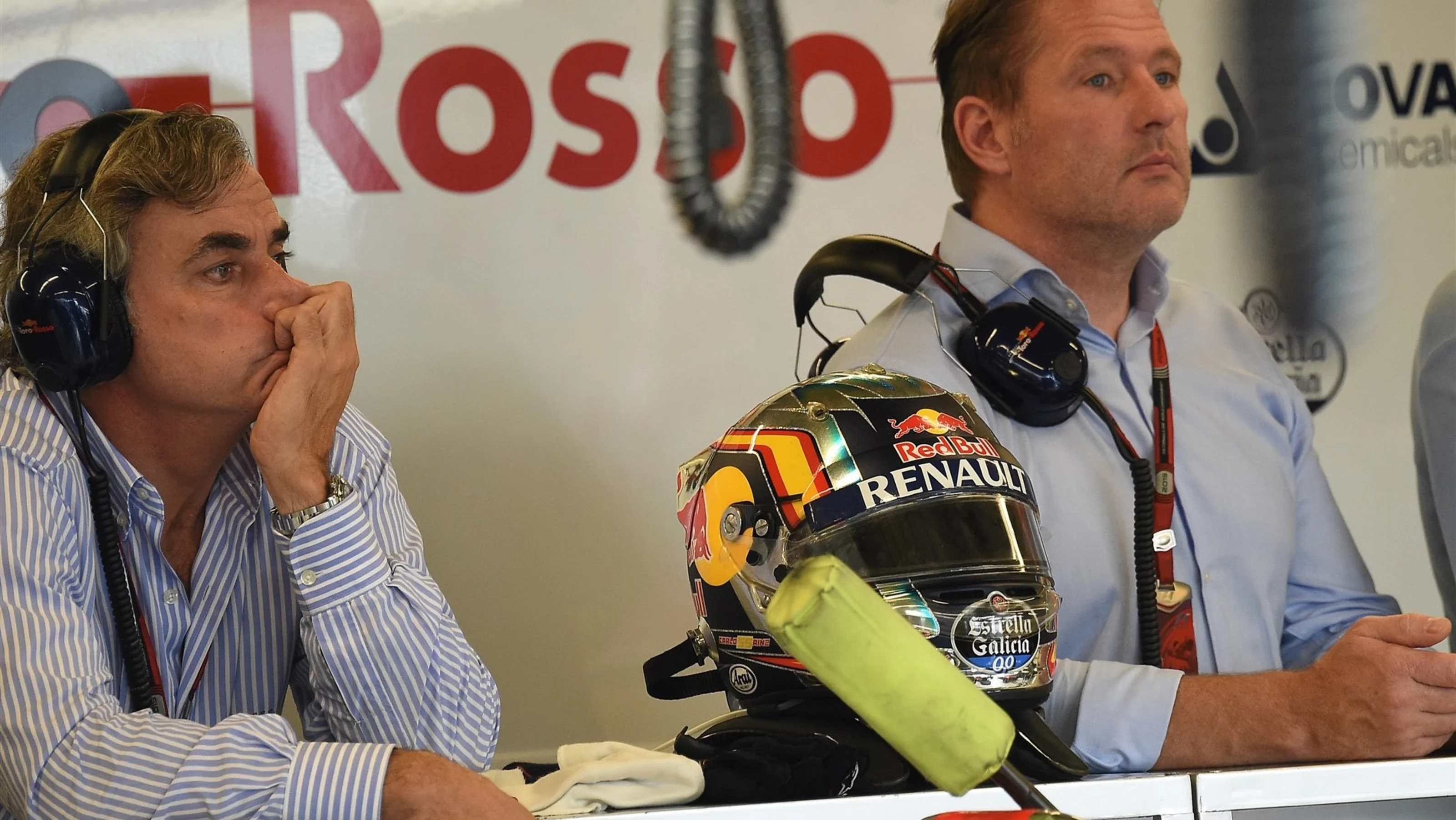 Carlos Sainz (ESP) , Father of Carlos Sainz jr (ESP) Scuderia Toro Rosso and Jos Verstappen (NDL)