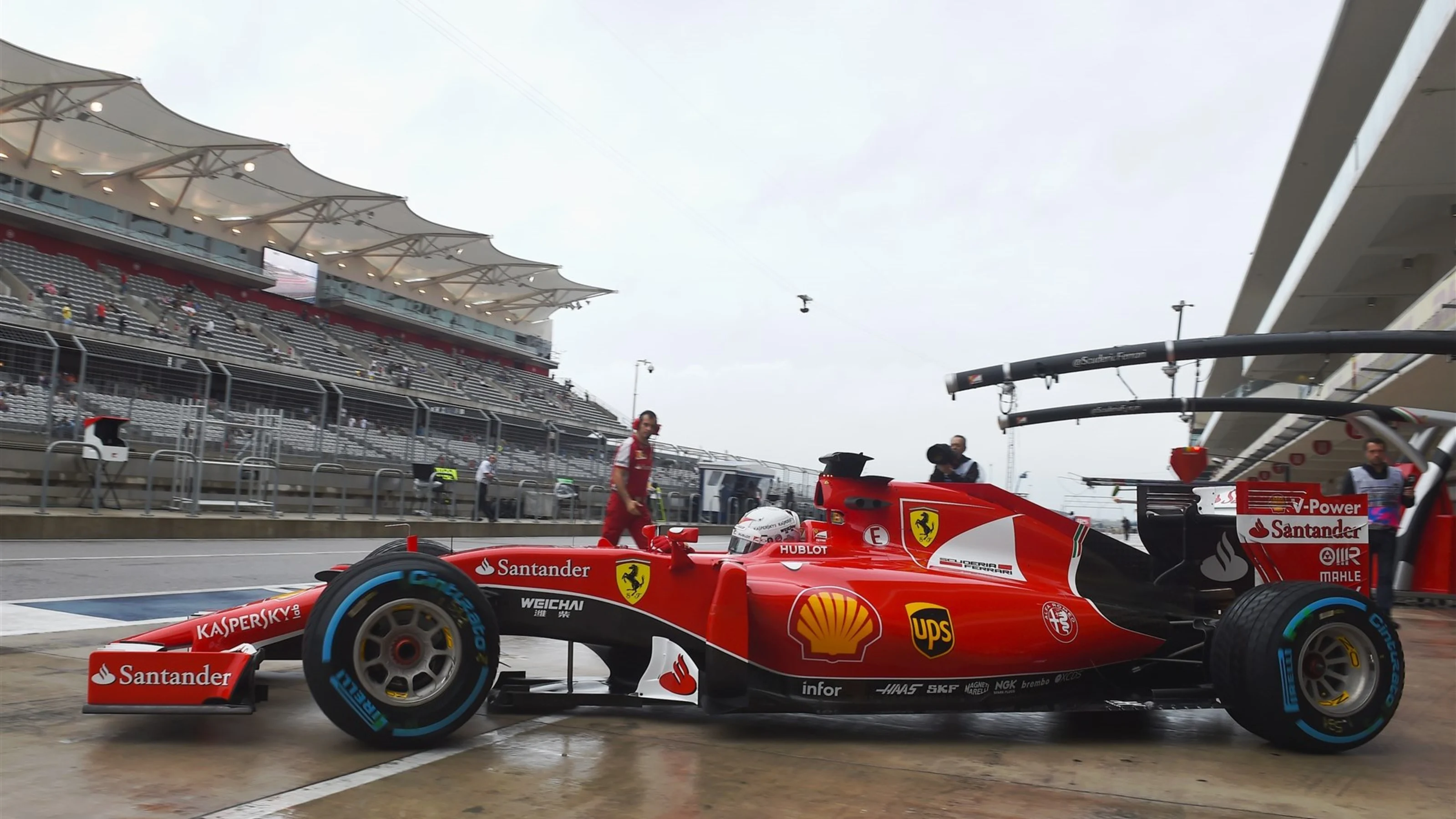 Sebastian Vettel (GER) Ferrari SF15-T at Formula One World Championship, Rd16, United States  Grand