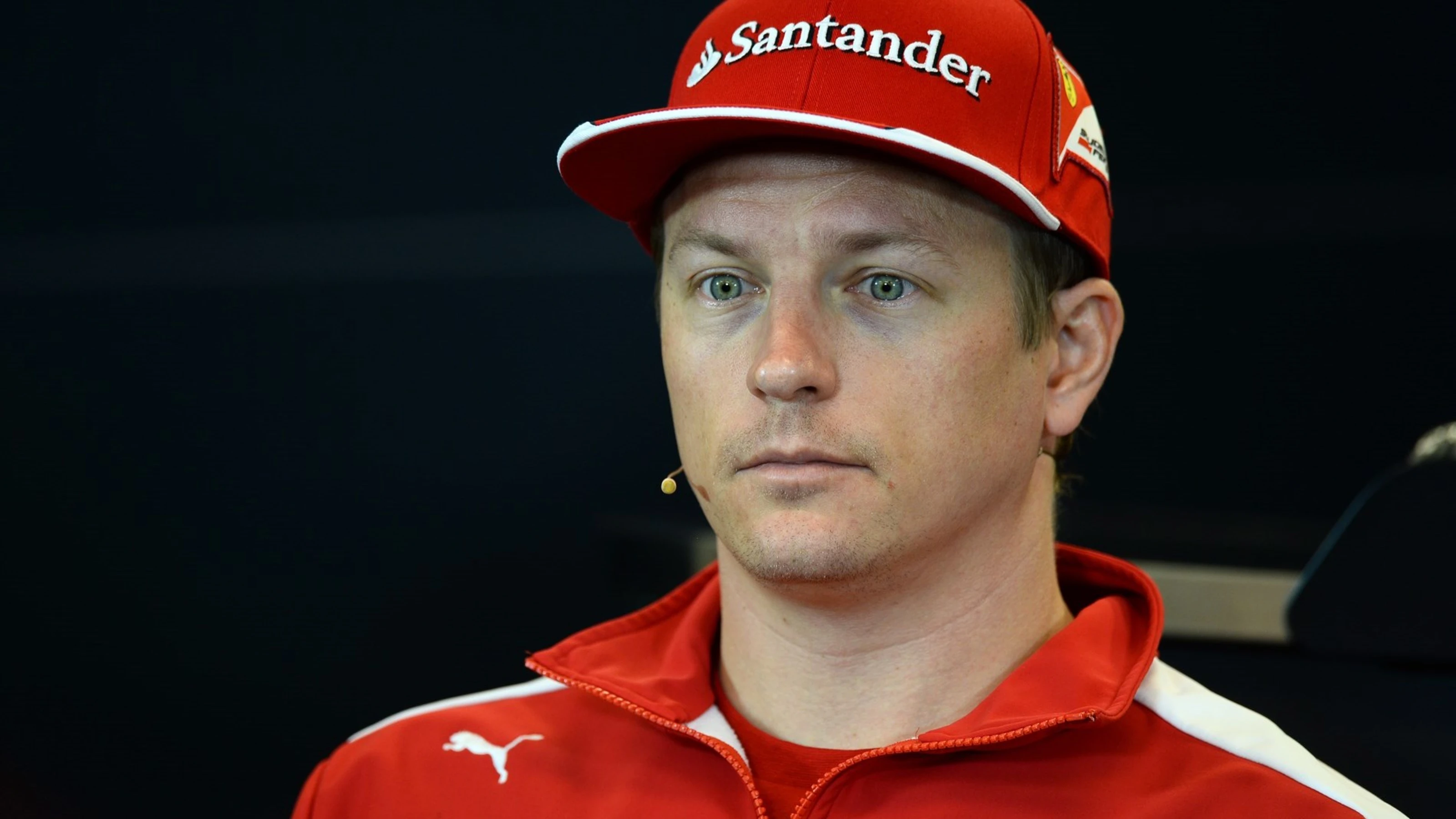 Kimi Raikkonen (FIN) Ferrari in the Press Conference at Formula One World Championship, Rd16,
