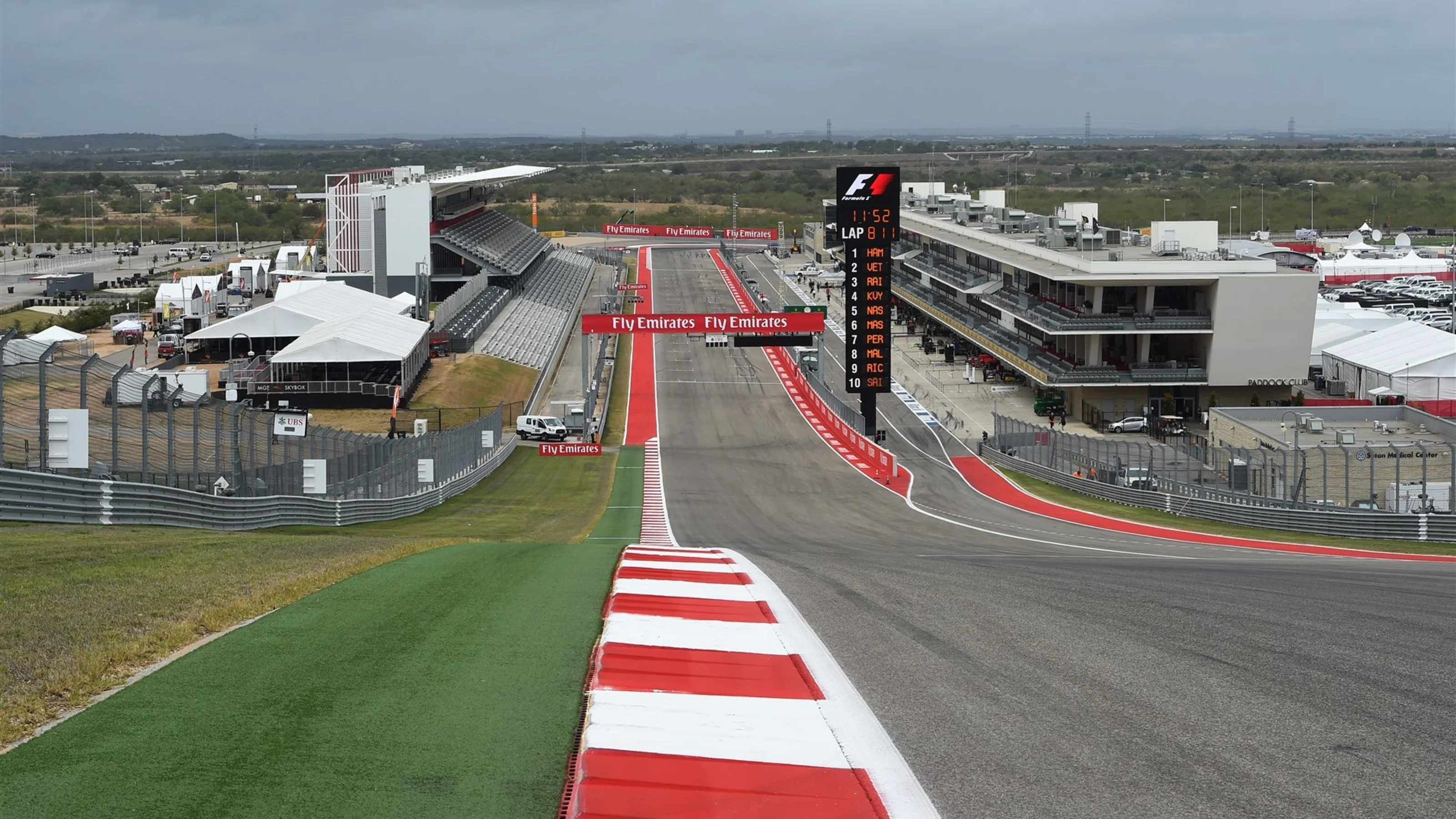 Main straight at Formula One World Championship, Rd16, United States Grand Prix, Preparations,