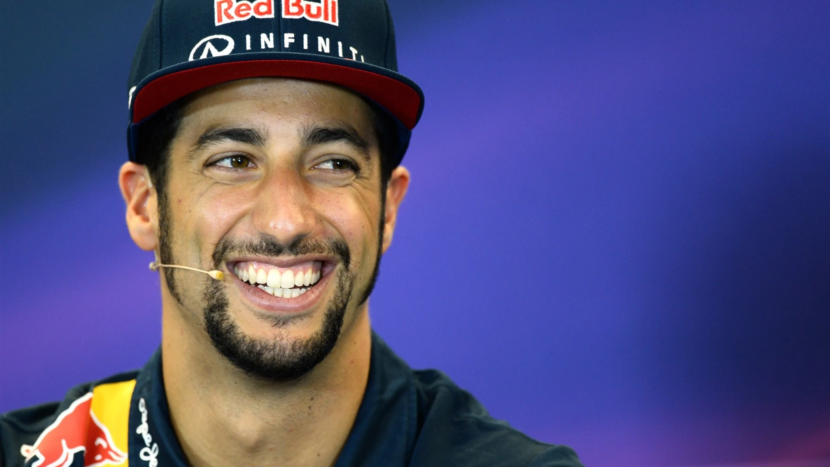 Daniel Ricciardo (AUS) Red Bull Racing in the press conference at Formula One World Championship,