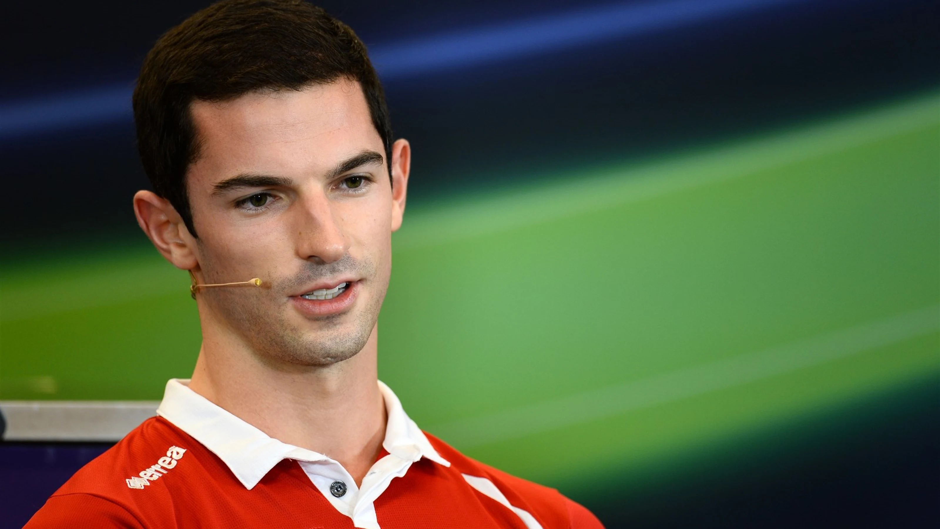 Alexander Rossi (USA) Manor GP in the press conference at Formula One World Championship, Rd16,