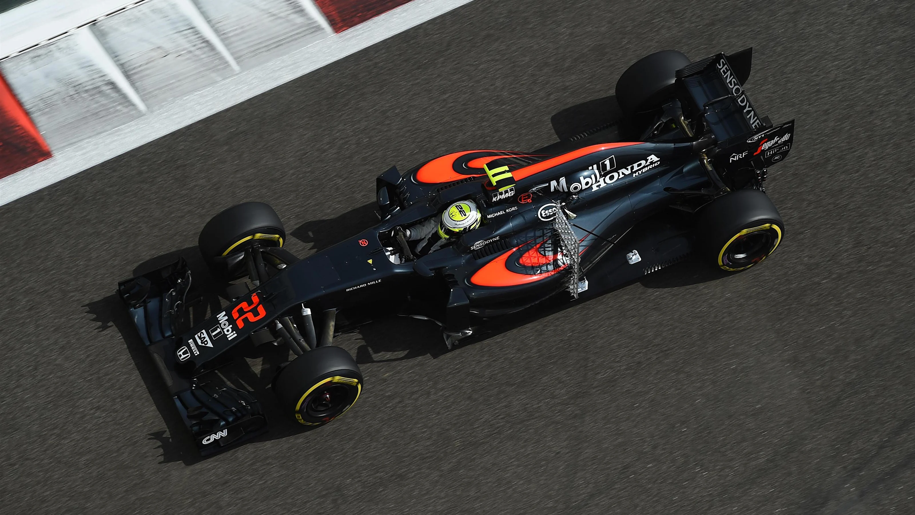 Jenson Button (GBR) McLaren MP4-31 at Formula One World Championship, Rd21, Abu Dhabi Grand Prix,