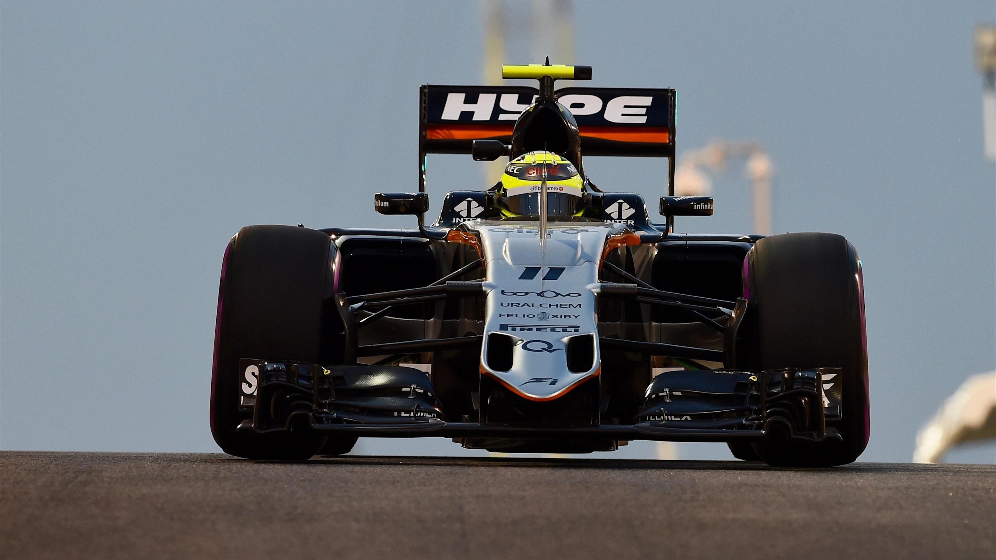 Sergio Perez (MEX) Force India VJM09 at Formula One World Championship, Rd21, Abu Dhabi Grand Prix,