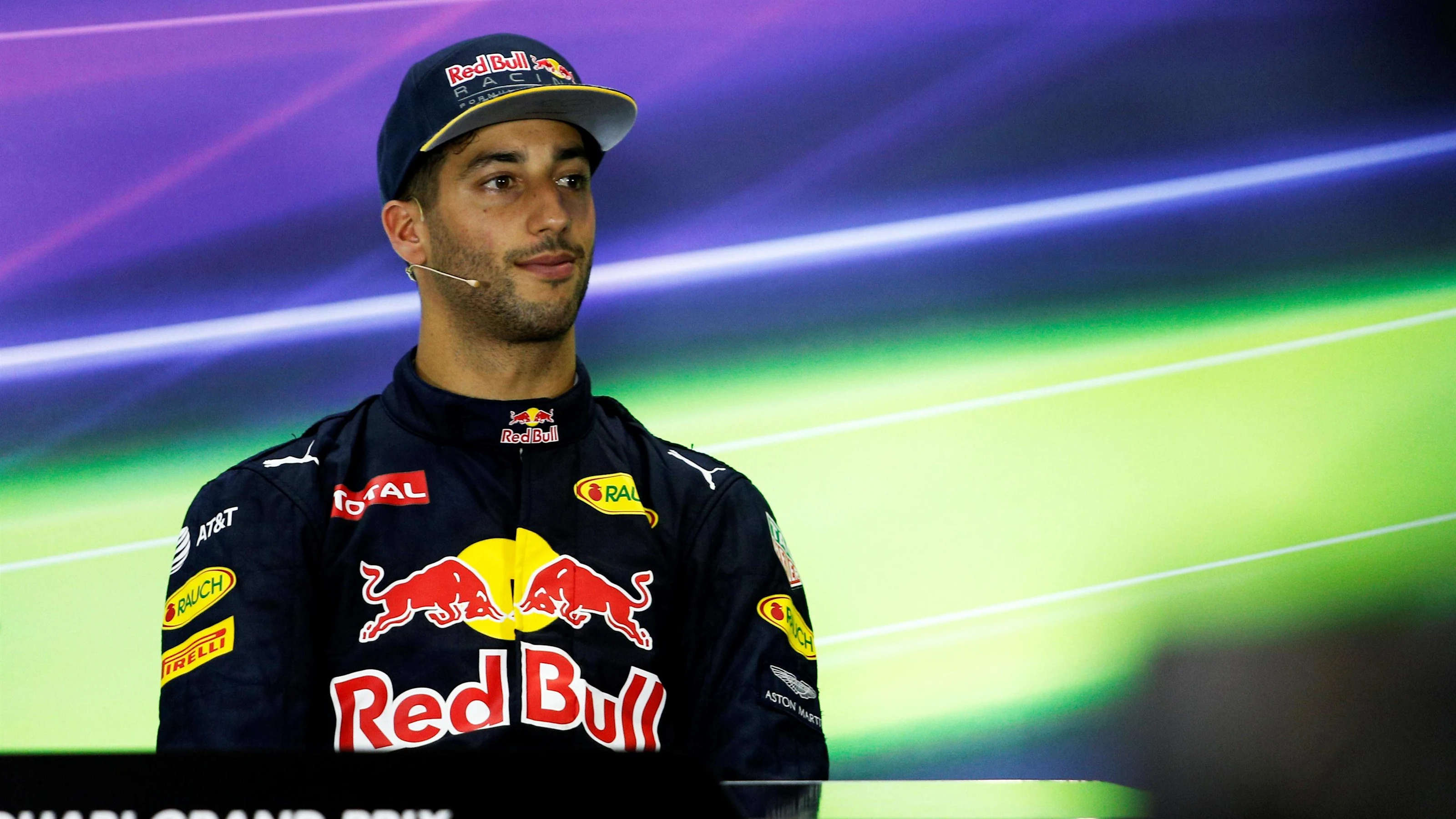 Daniel Ricciardo (AUS) Red Bull Racing in the Press Conference at Formula One World Championship,