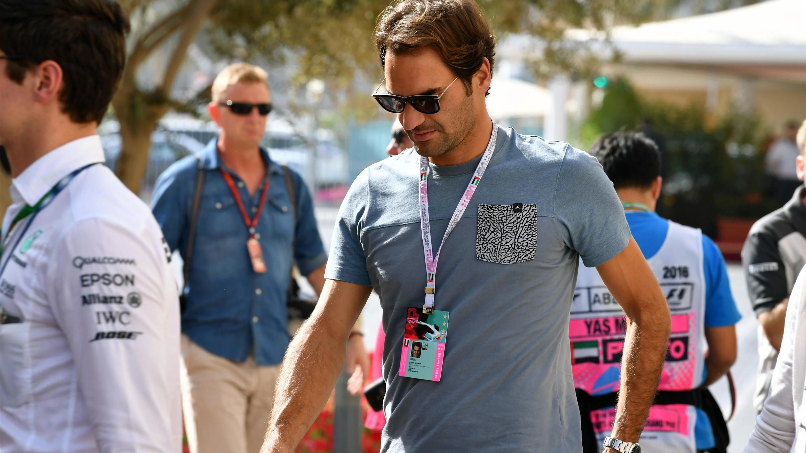 Roger Federer (SUI) Tennis Player at Formula One World Championship, Rd21, Abu Dhabi Grand Prix,