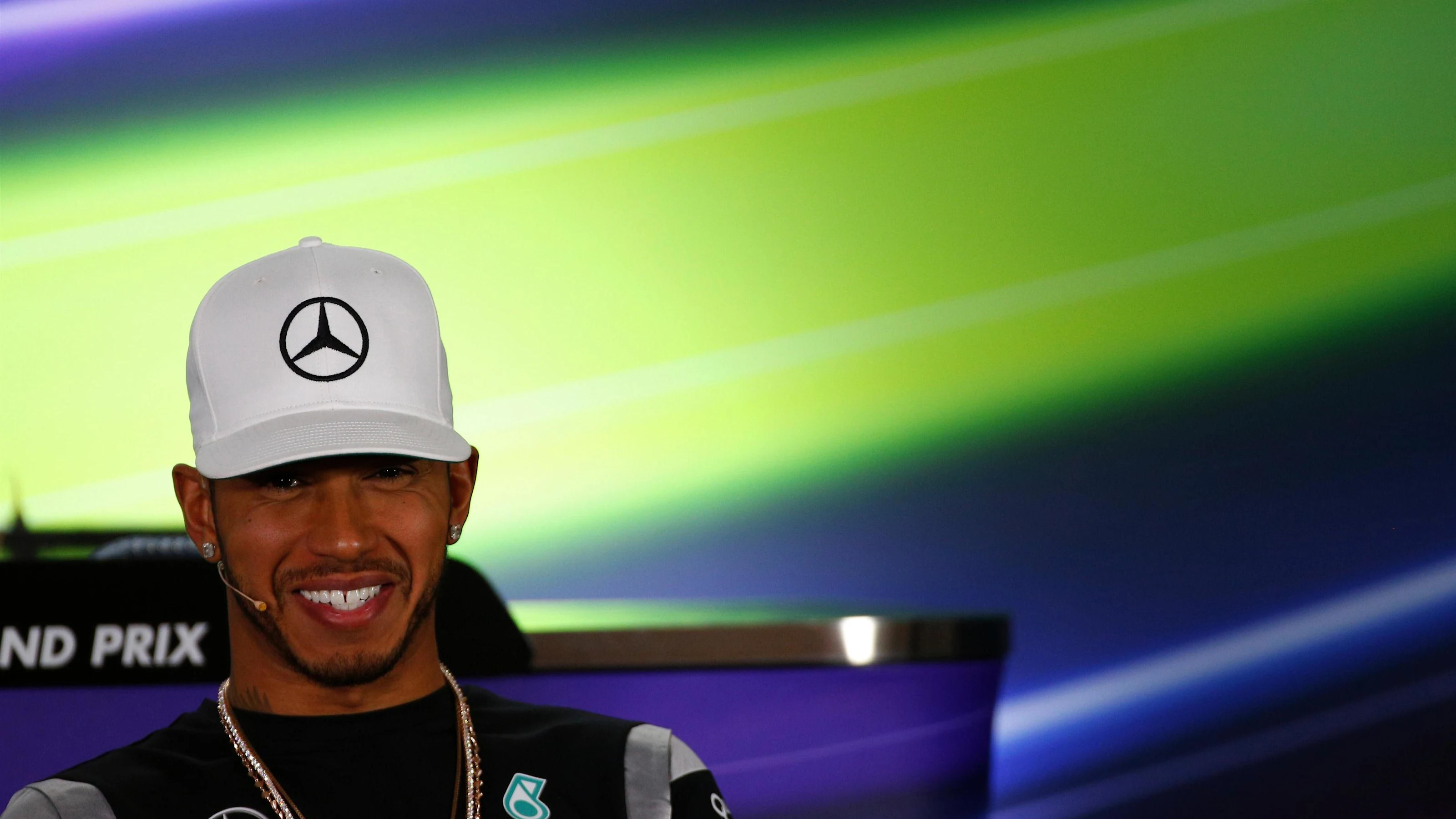 Lewis Hamilton (GBR) Mercedes AMG F1 in the Press Conference at Formula One World Championship,