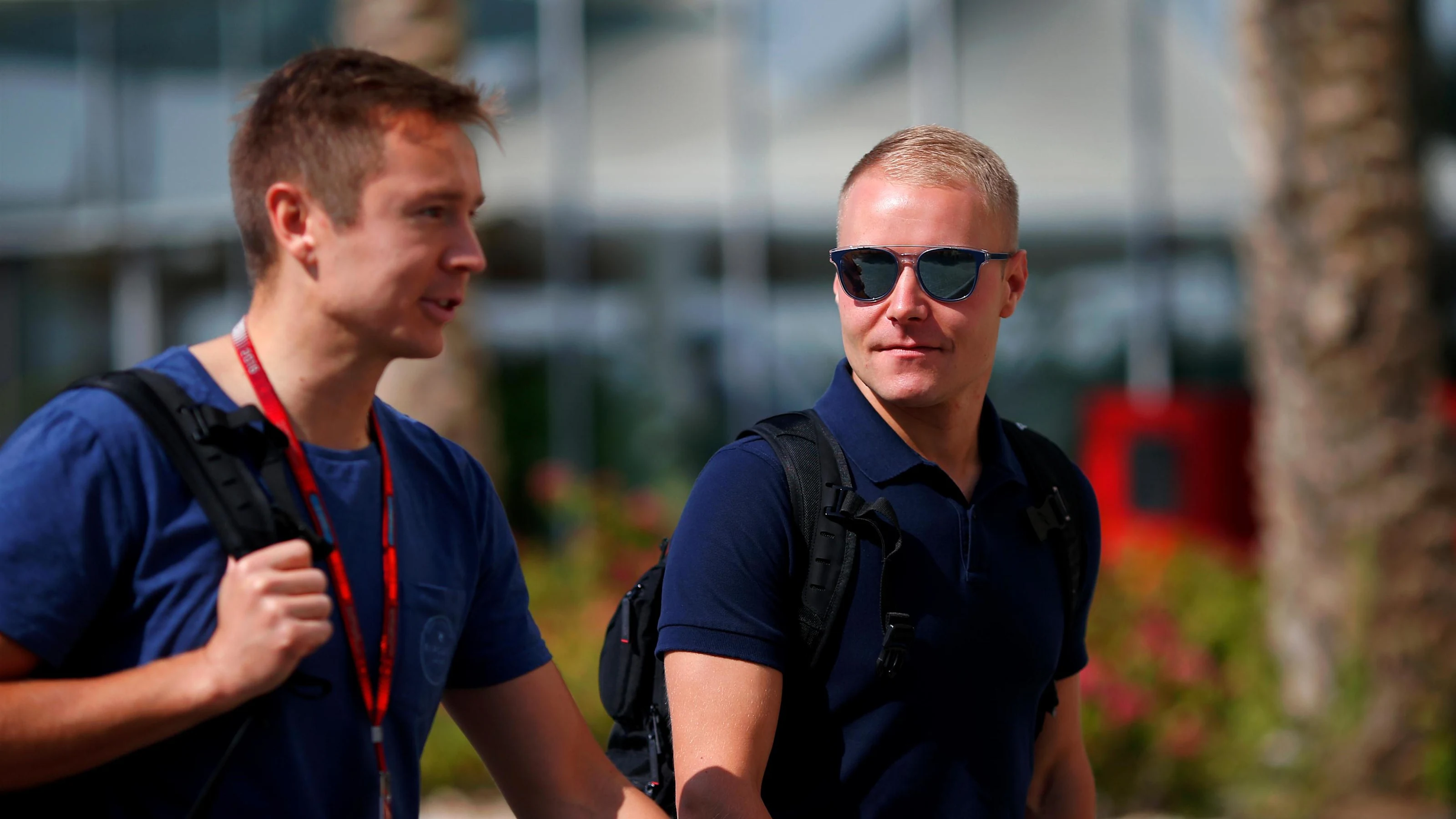 Valtteri Bottas (FIN) Williams with his trainer Antti Vierula (FIN) at Formula One World