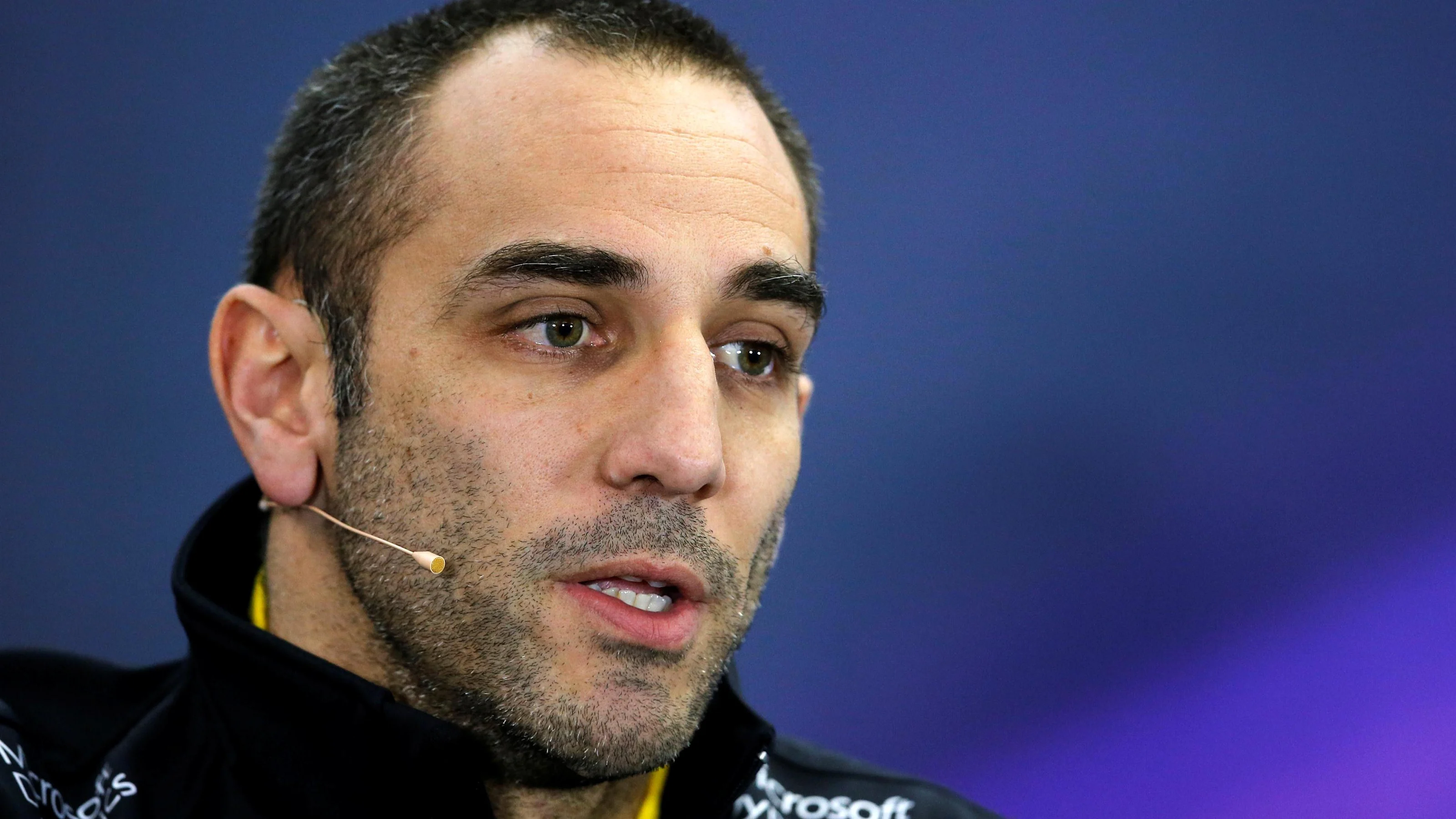 Cyril Abiteboul (FRA) Renault Sport F1 Managing Director in the Press Conference at Formula One