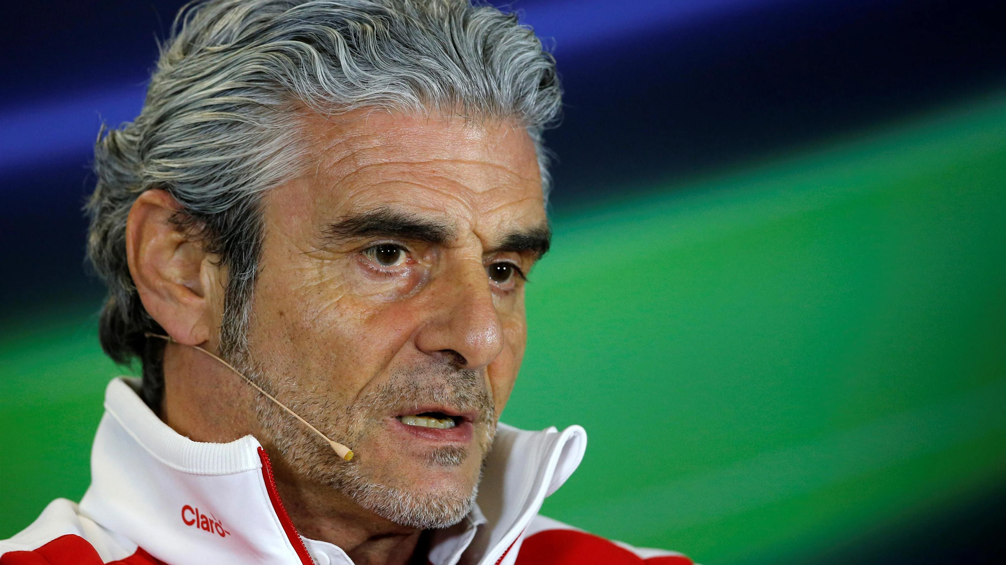Maurizio Arrivabene (ITA) Ferrari Team Principal in the Press Conference at Formula One World
