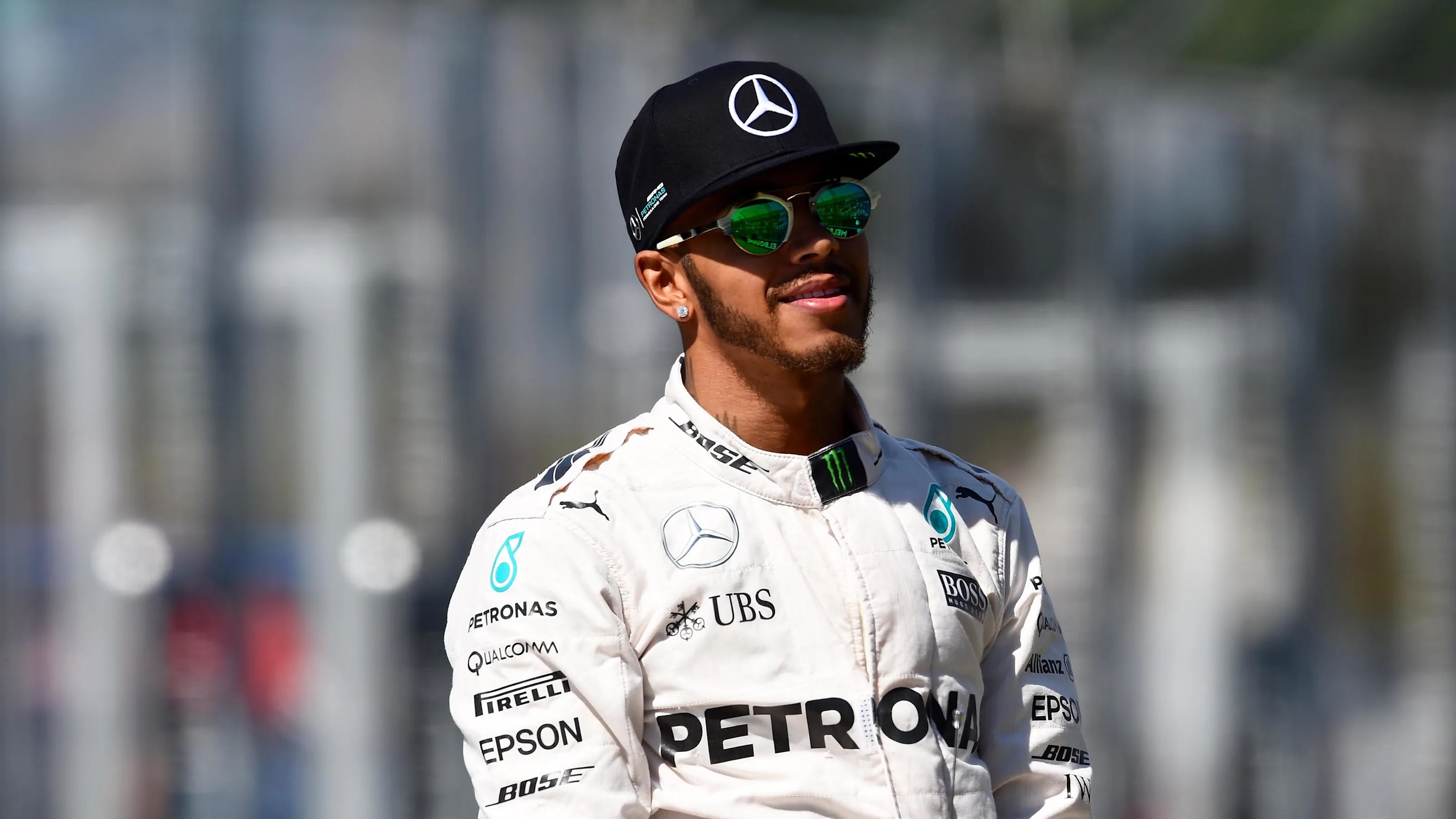 Lewis Hamilton (GBR) Mercedes AMG F1 on the drivers parade at Formula One World Championship, Rd1,