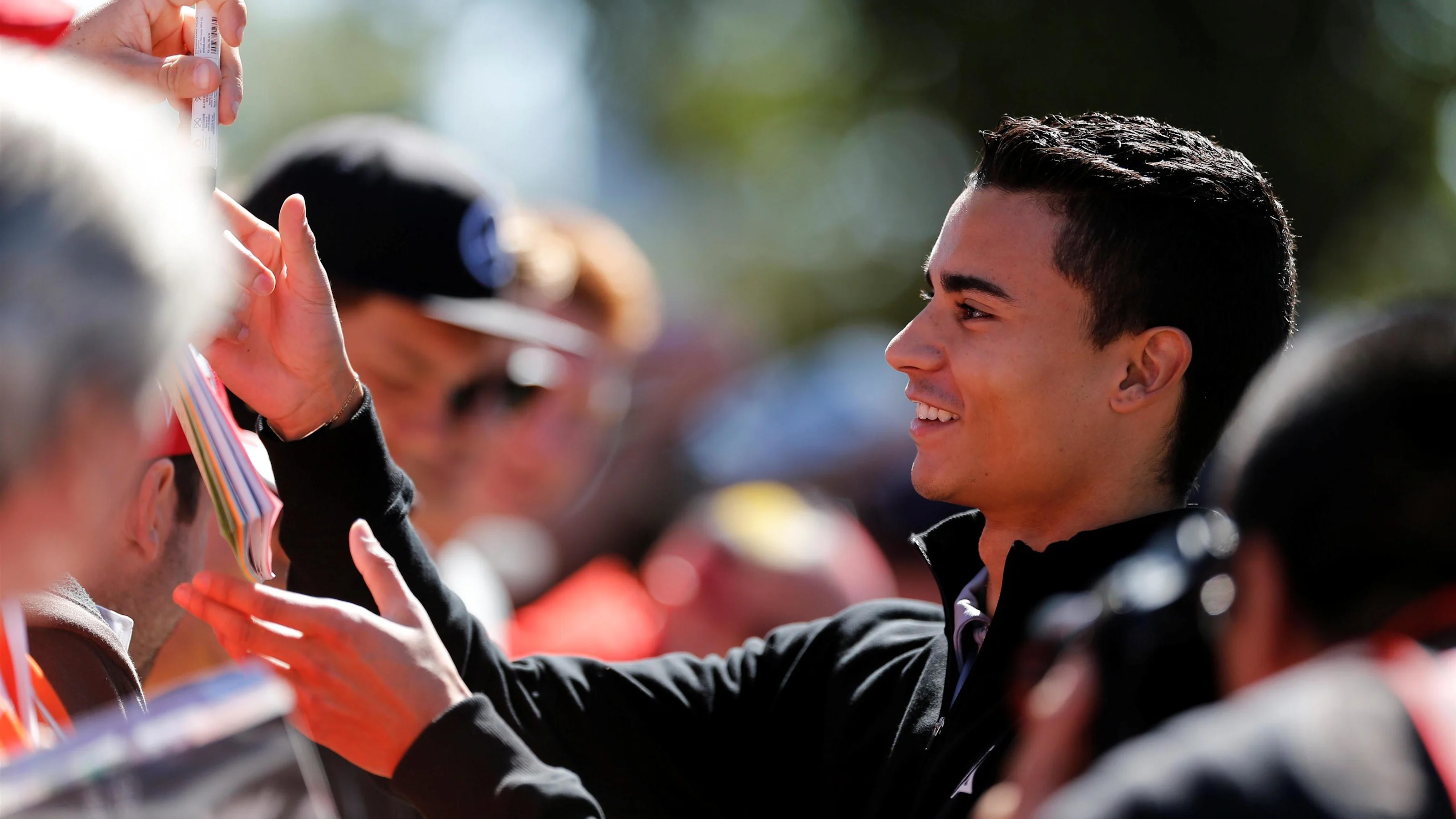 Pascal Wehrlein (GER) Manor Racing signs autographs for the fans at Formula One World Championship,