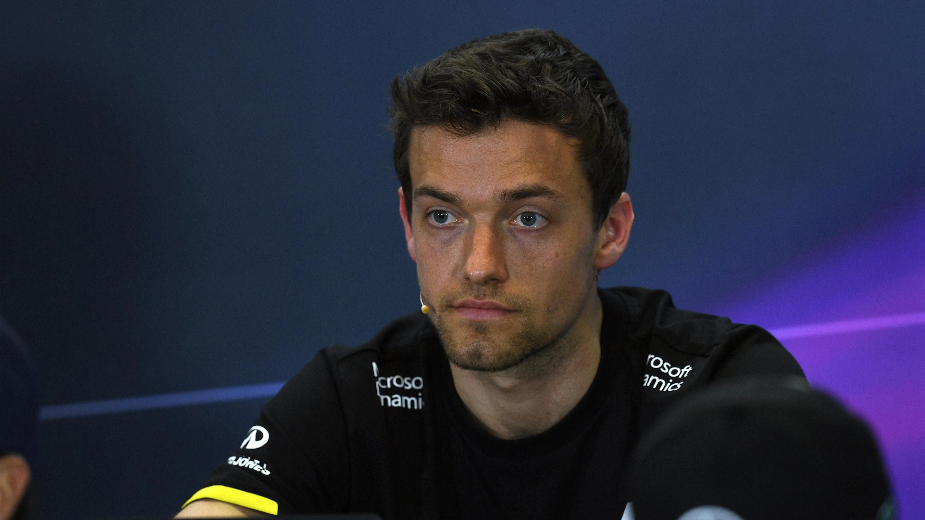 Jolyon Palmer (GBR) Renault Sport F1 Team in the Press Conference at Formula One World