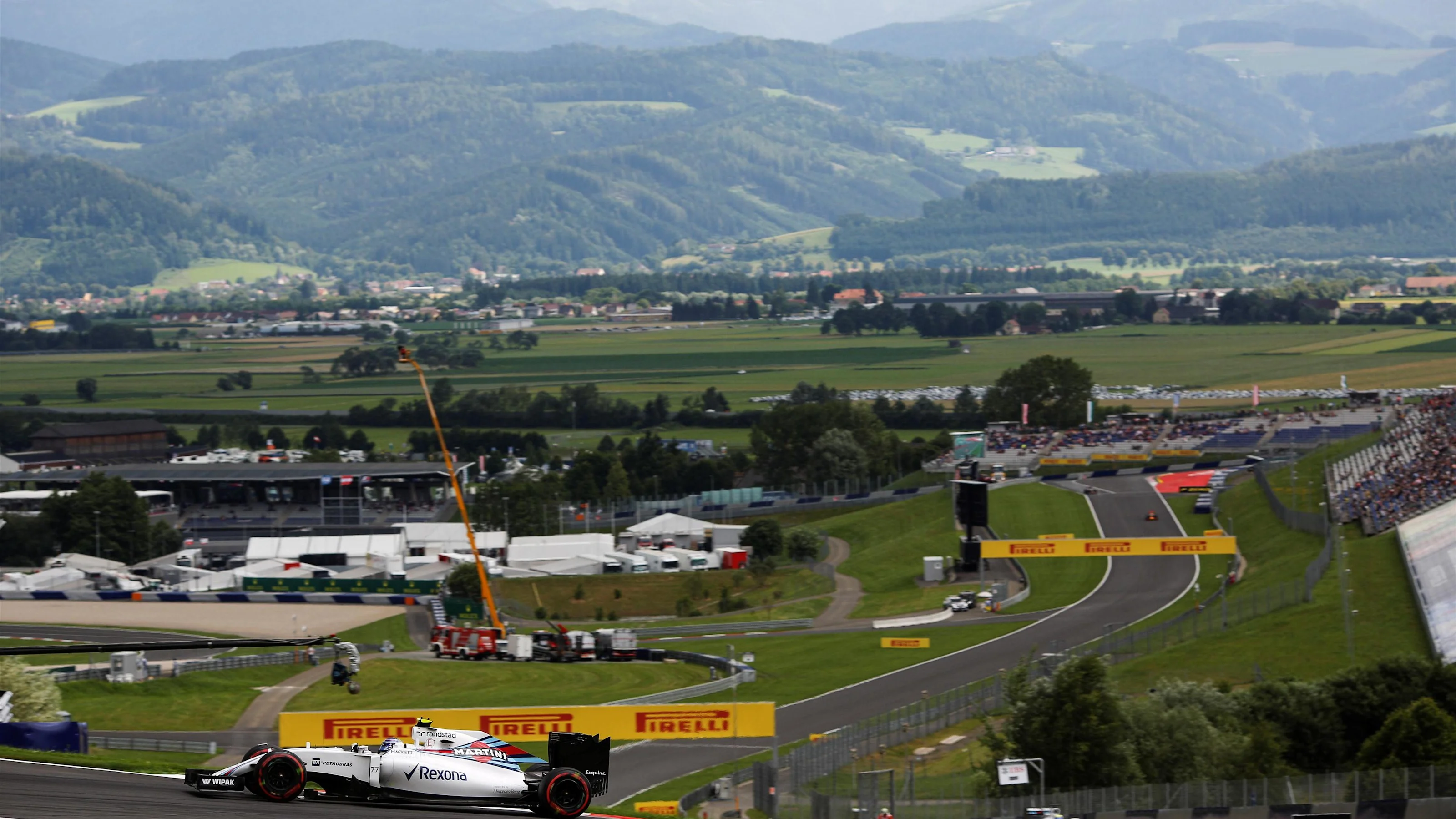 Valtteri Bottas (FIN) Williams FW38 at Formula One World Championship, Rd9, Austrian Grand Prix,