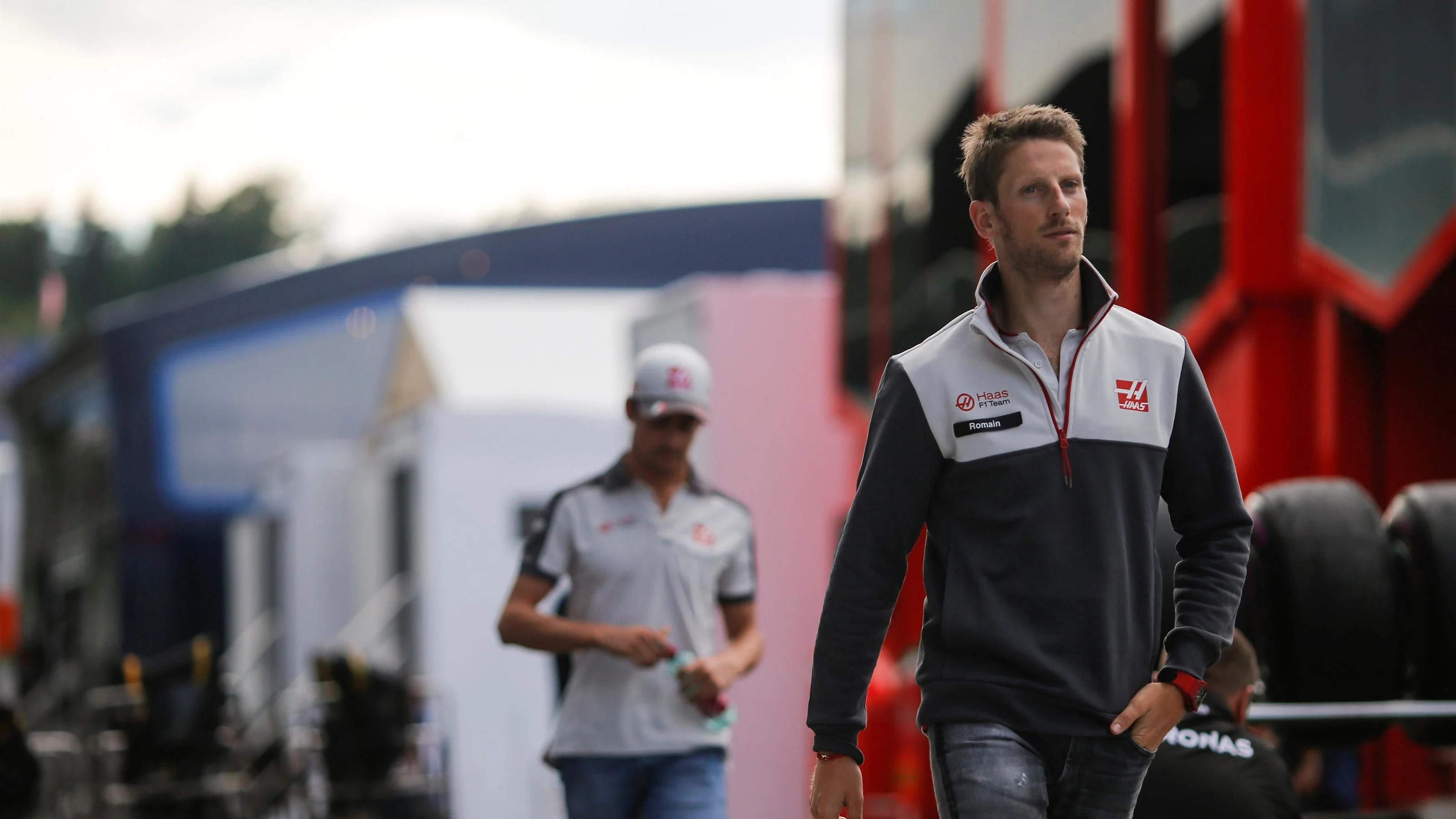 Romain Grosjean (FRA) Haas F1 at Formula One World Championship, Rd9, Austrian Grand Prix,