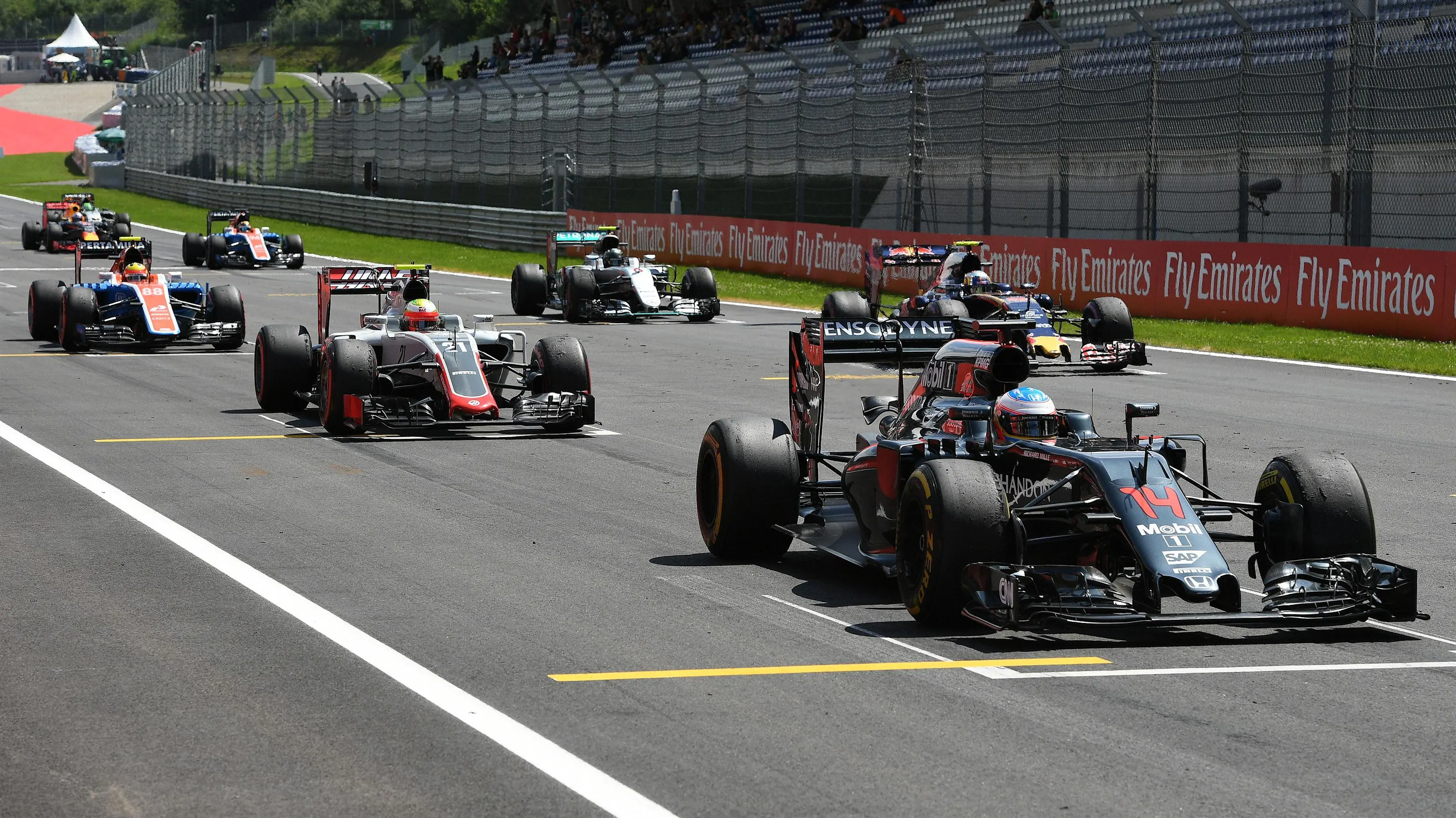 Fernando Alonso (ESP) McLaren MP4-31 at Formula One World Championship, Rd9, Austrian Grand Prix,