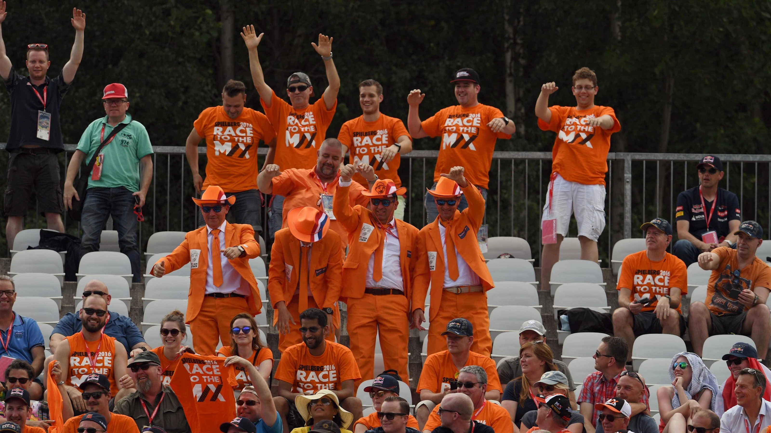 Dutch fans at Formula One World Championship, Rd9, Austrian Grand Prix, Qualifying, Spielberg,