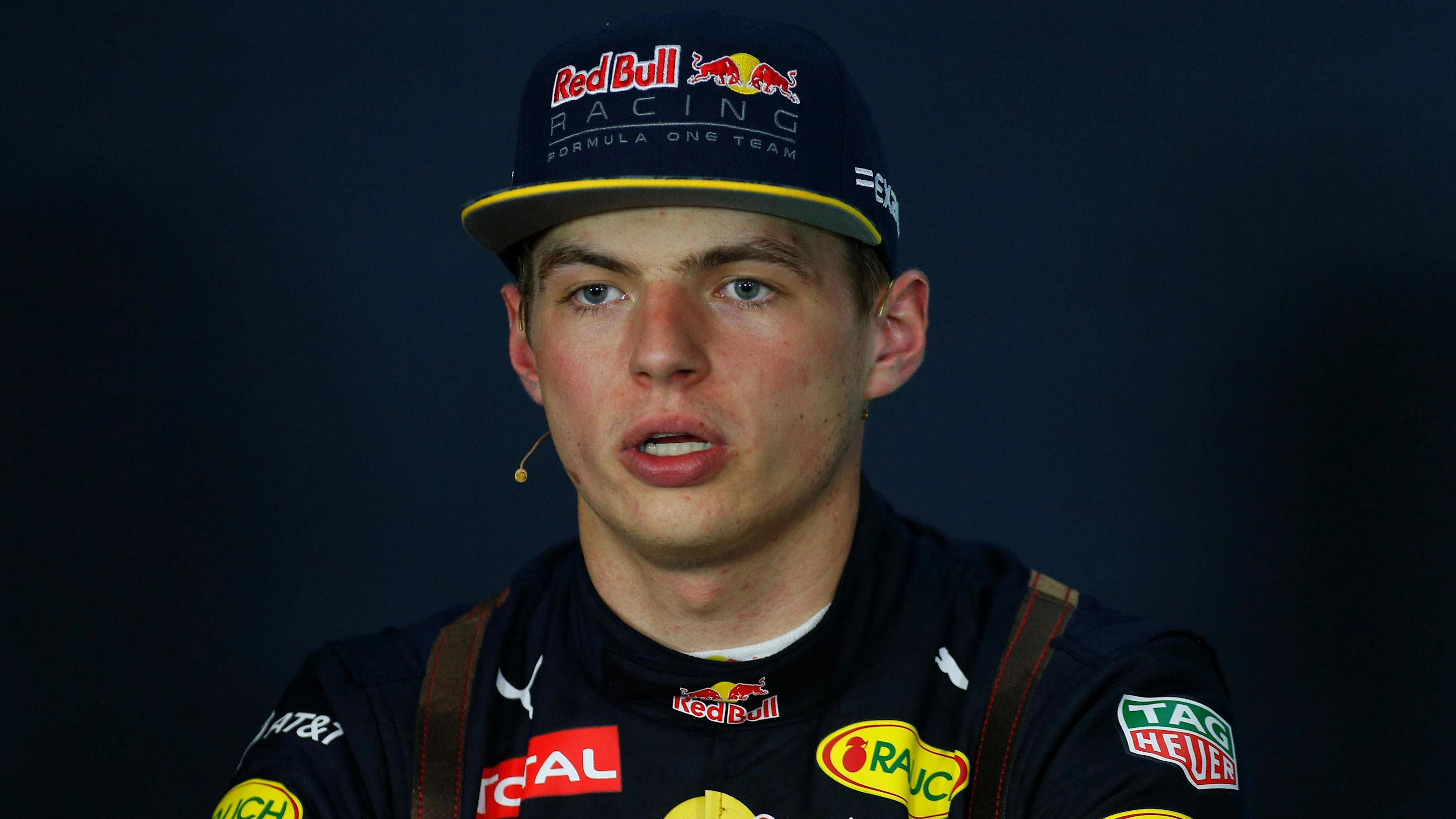 Max Verstappen (NED) Red Bull Racing in the Press Conference at Formula One World Championship,