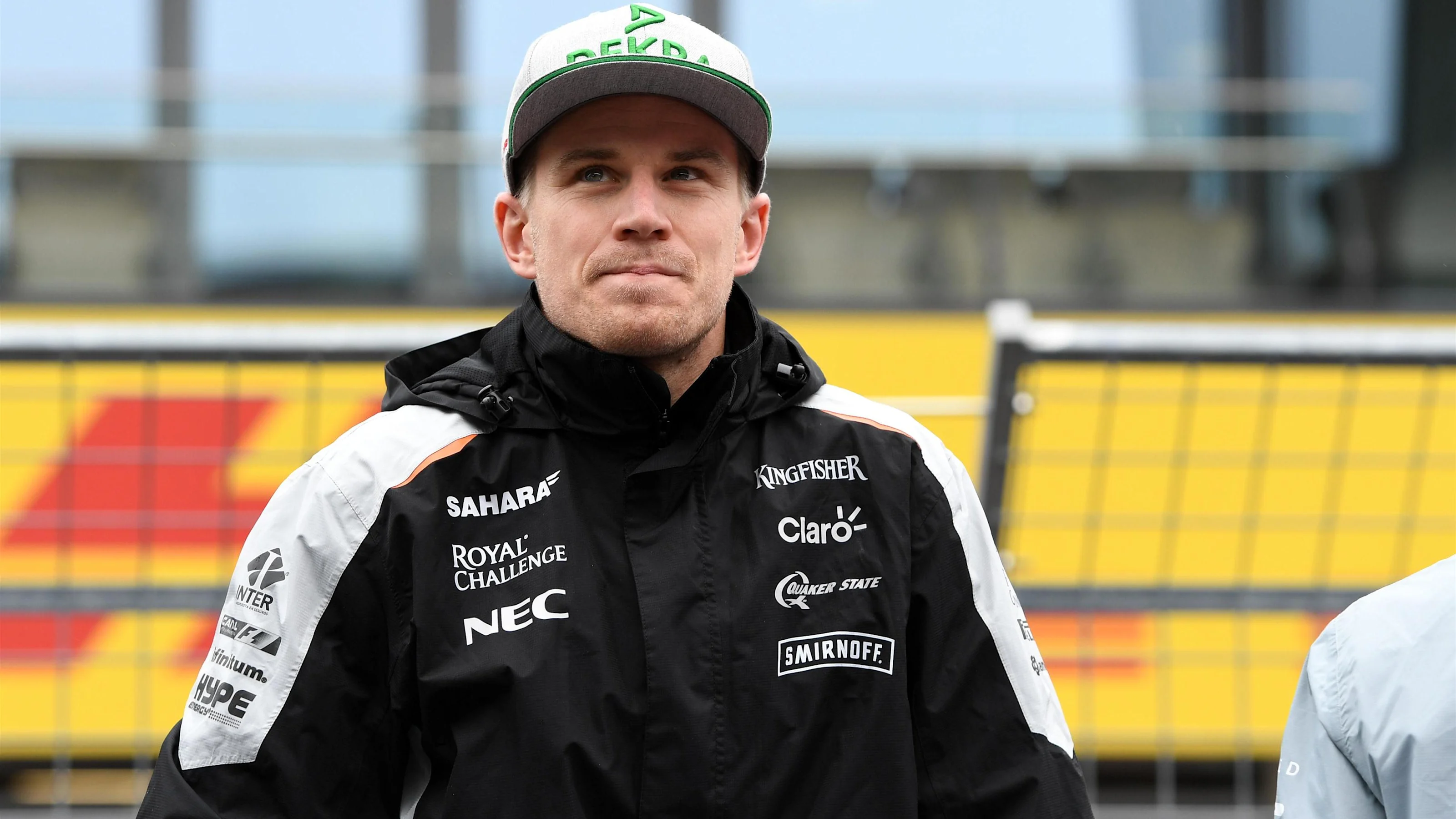 Nico Hulkenberg (GER) Force India F1 on the drivers parade at Formula One World Championship, Rd9,
