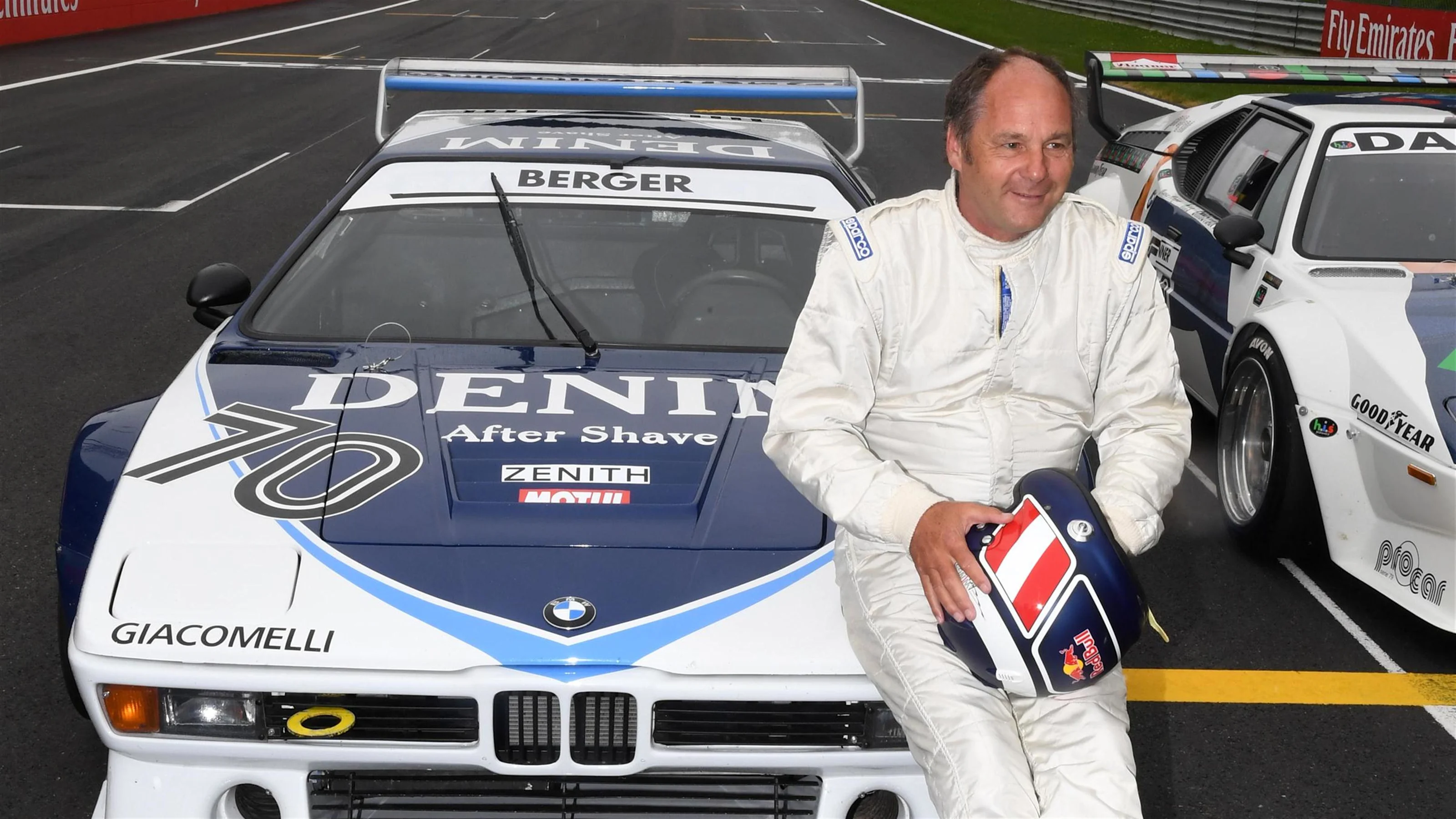 Gerhard Berger (AUT) on the grid at the BMW Procar Legends Race at Formula One World Championship,