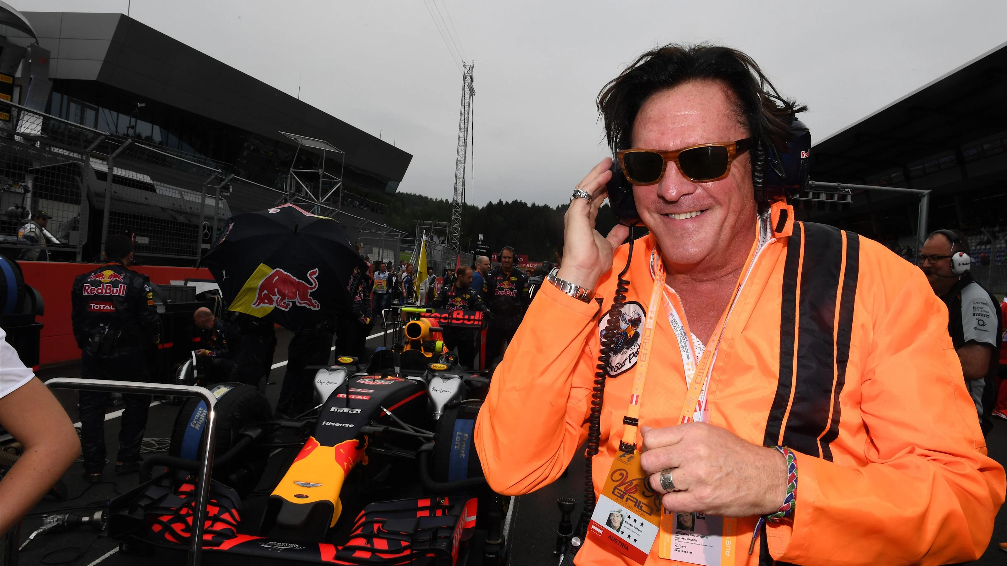 Michael Madsen (USA) Actor on the grid at Formula One World Championship, Rd9, Austrian Grand Prix,