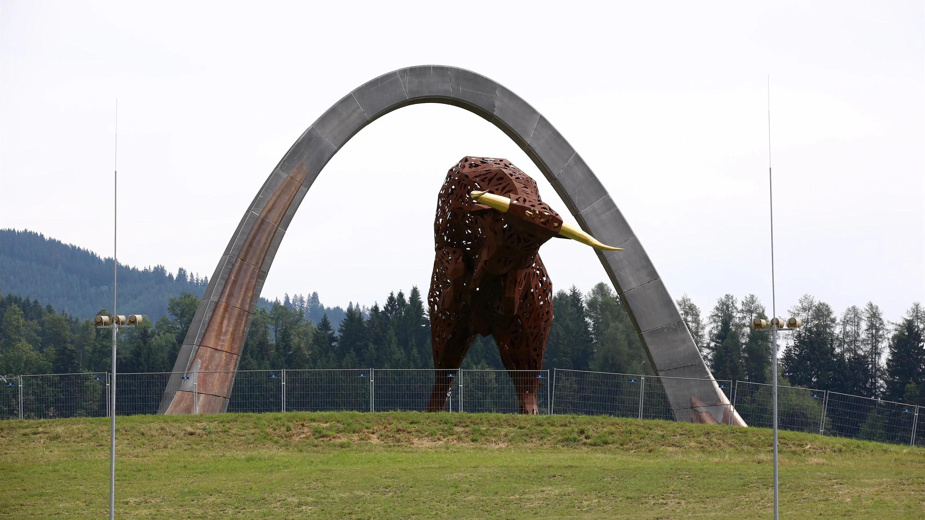 Red Bull Sculpture at Formula One World Championship, Rd9, Austrian Grand Prix, Preparations,