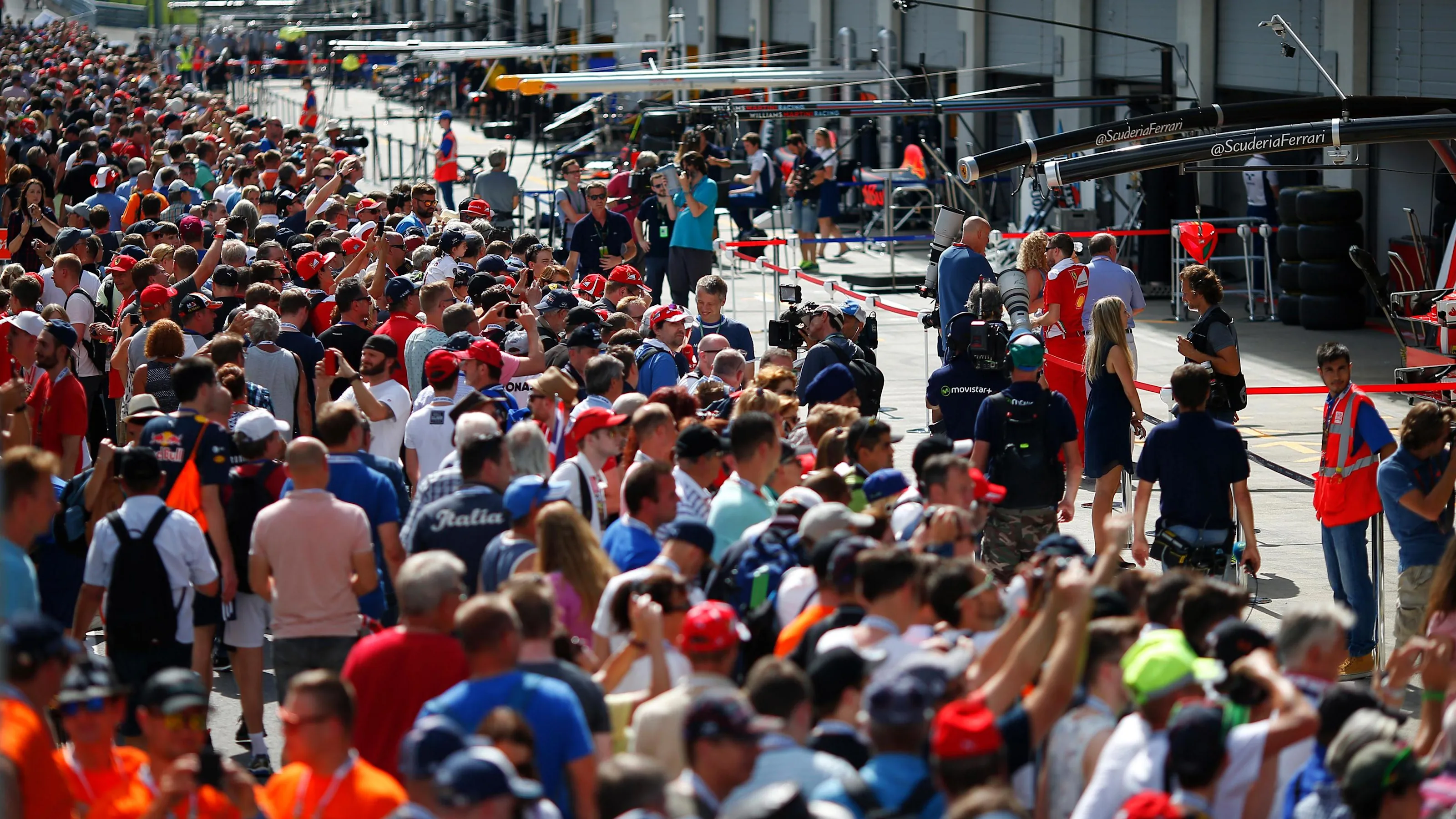Fans at Formula One World Championship, Rd9, Austrian Grand Prix, Preparations, Spielberg, Austria,