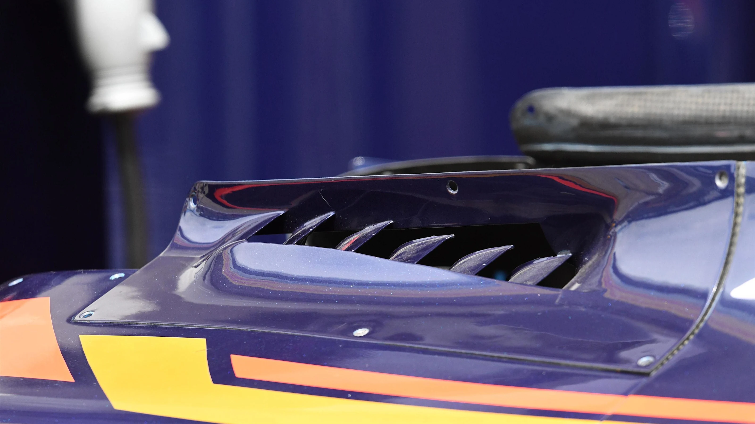 Scuderia Toro Rosso STR11 bodywork detail at Formula One World Championship, Rd9, Austrian Grand