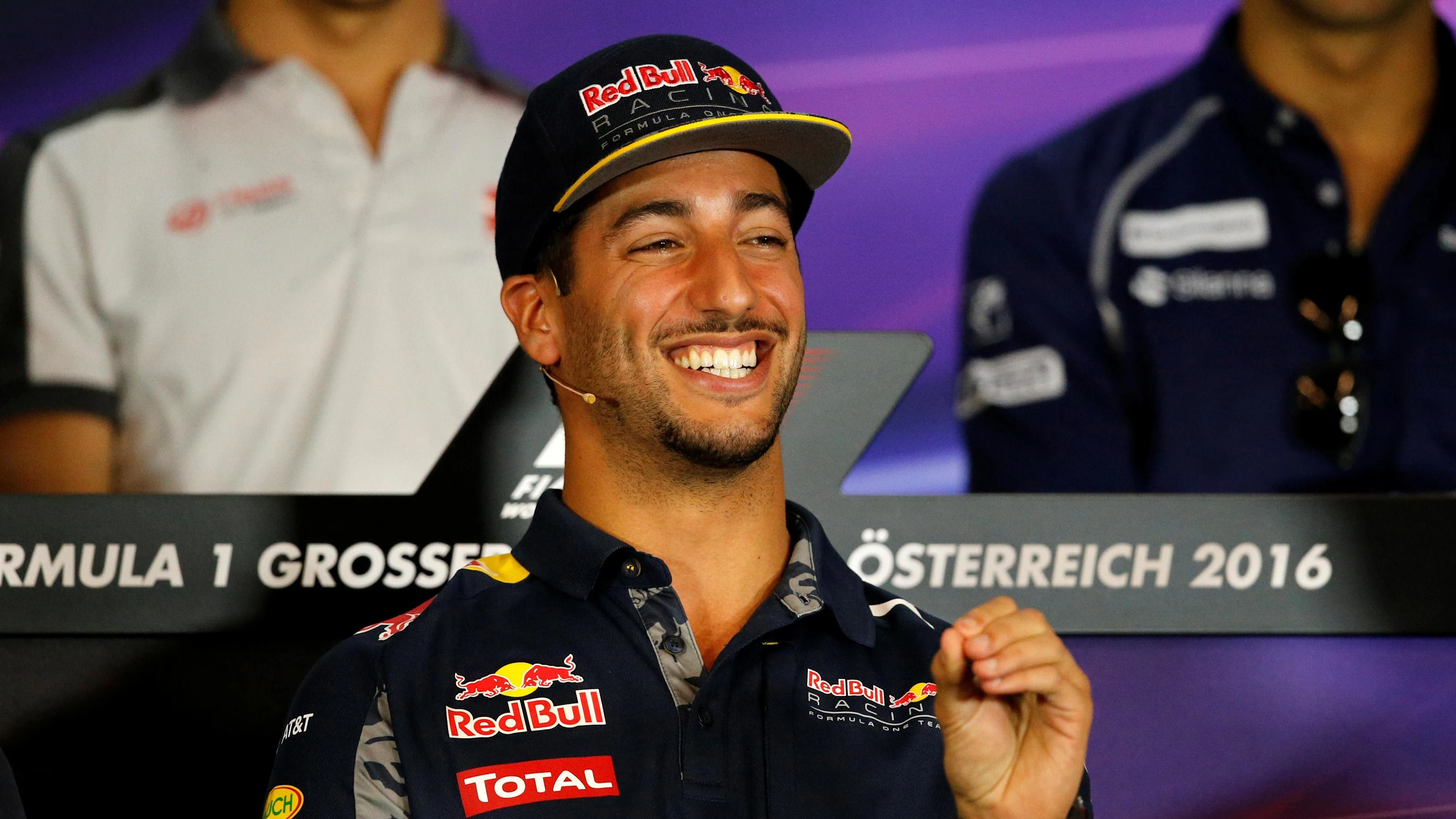 Daniel Ricciardo (AUS) Red Bull Racing in the Press Conference at Formula One World Championship,