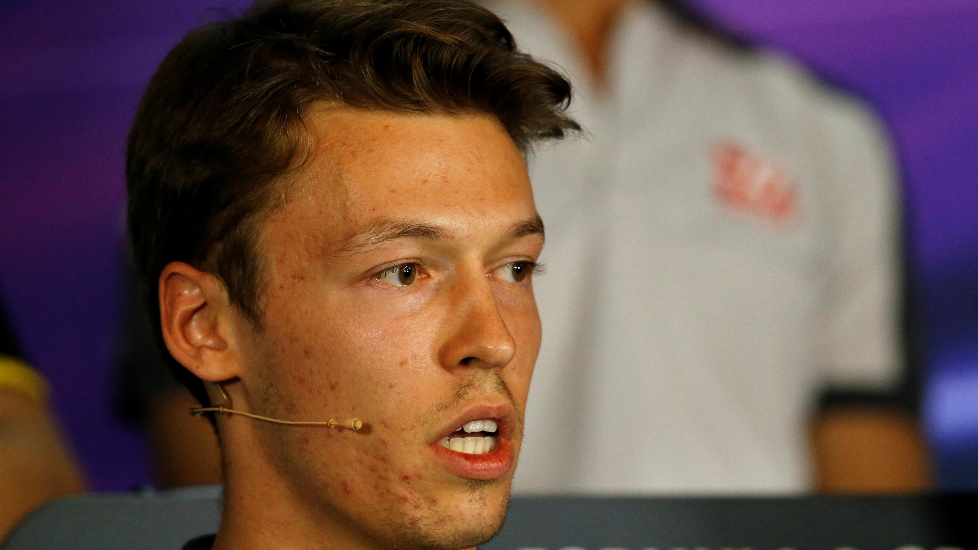 Daniil Kvyat (RUS) Scuderia Toro Rosso in the Press Conference at Formula One World Championship,