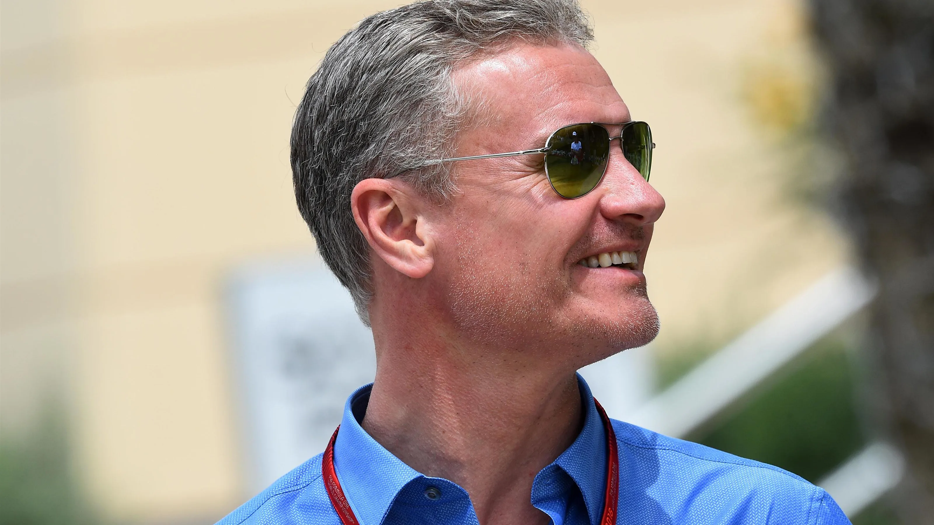 David Coulthard (GBR) Channel Four TV Commentator at Formula One World Championship, Rd2, Bahrain