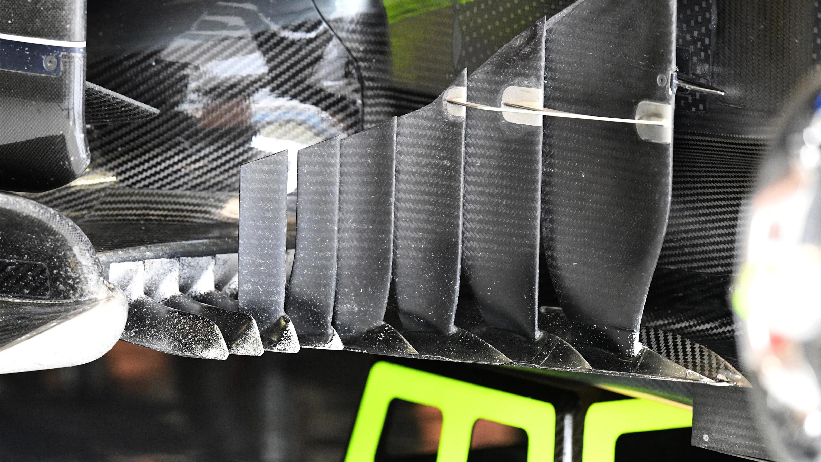 Mercedes-Benz F1 W07 Hybrid aero detail at Formula One World Championship, Rd2, Bahrain Grand Prix