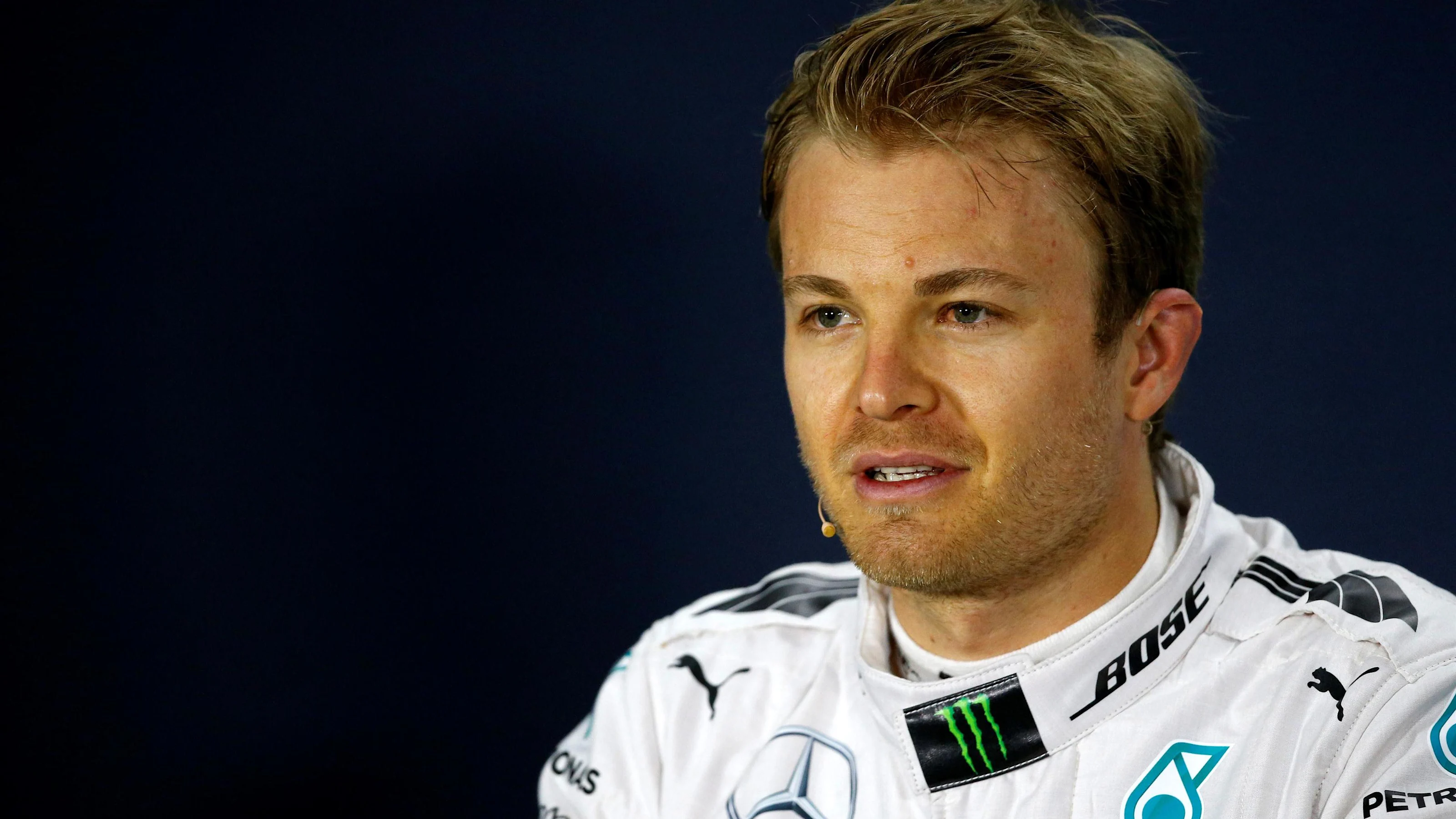 Nico Rosberg (GER) Mercedes AMG F1 in the press conference at Formula One World Championship, Rd2,