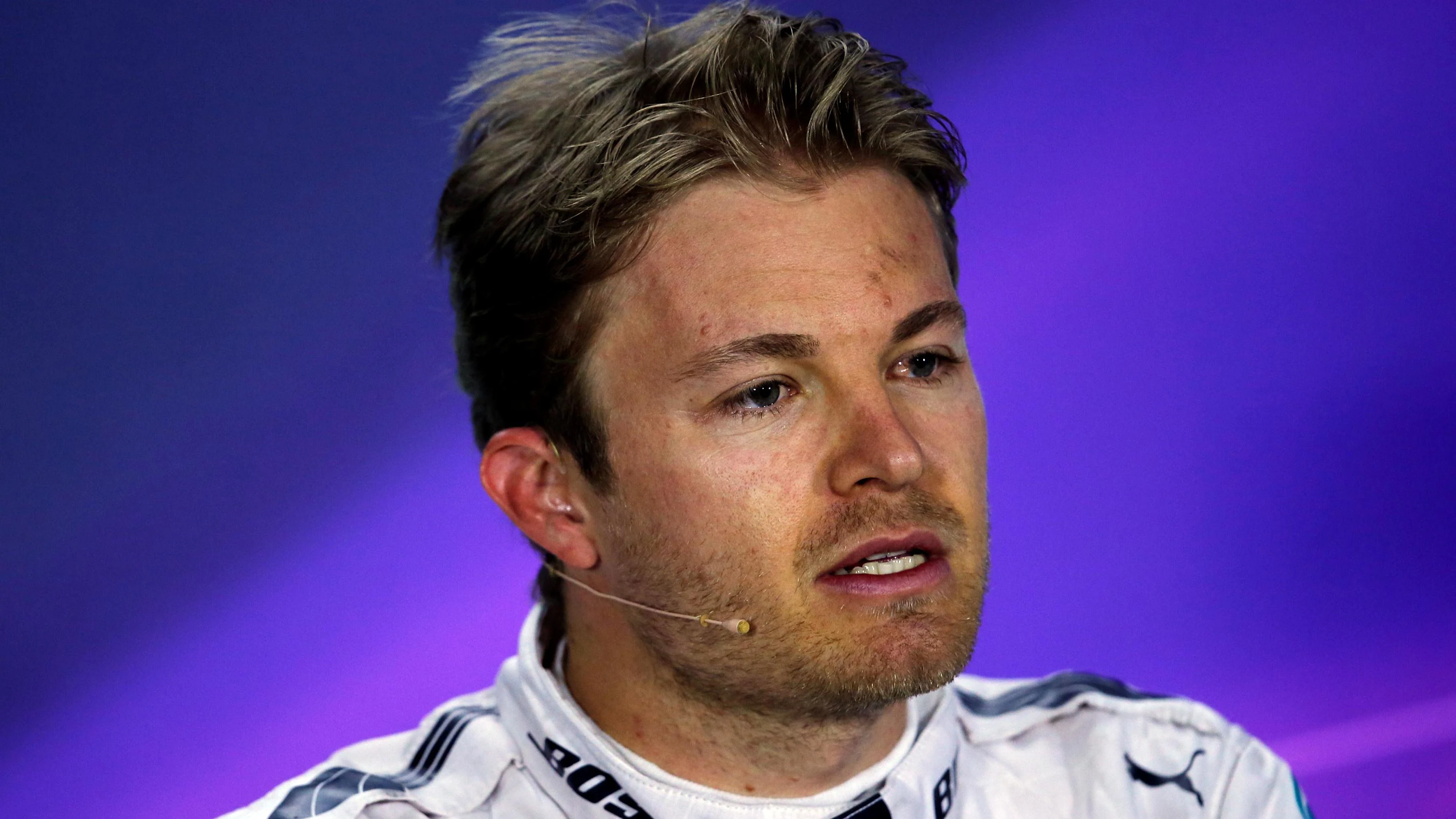 Nico Rosberg (GER) Mercedes AMG F1 in the press conference at Formula One World Championship, Rd2,