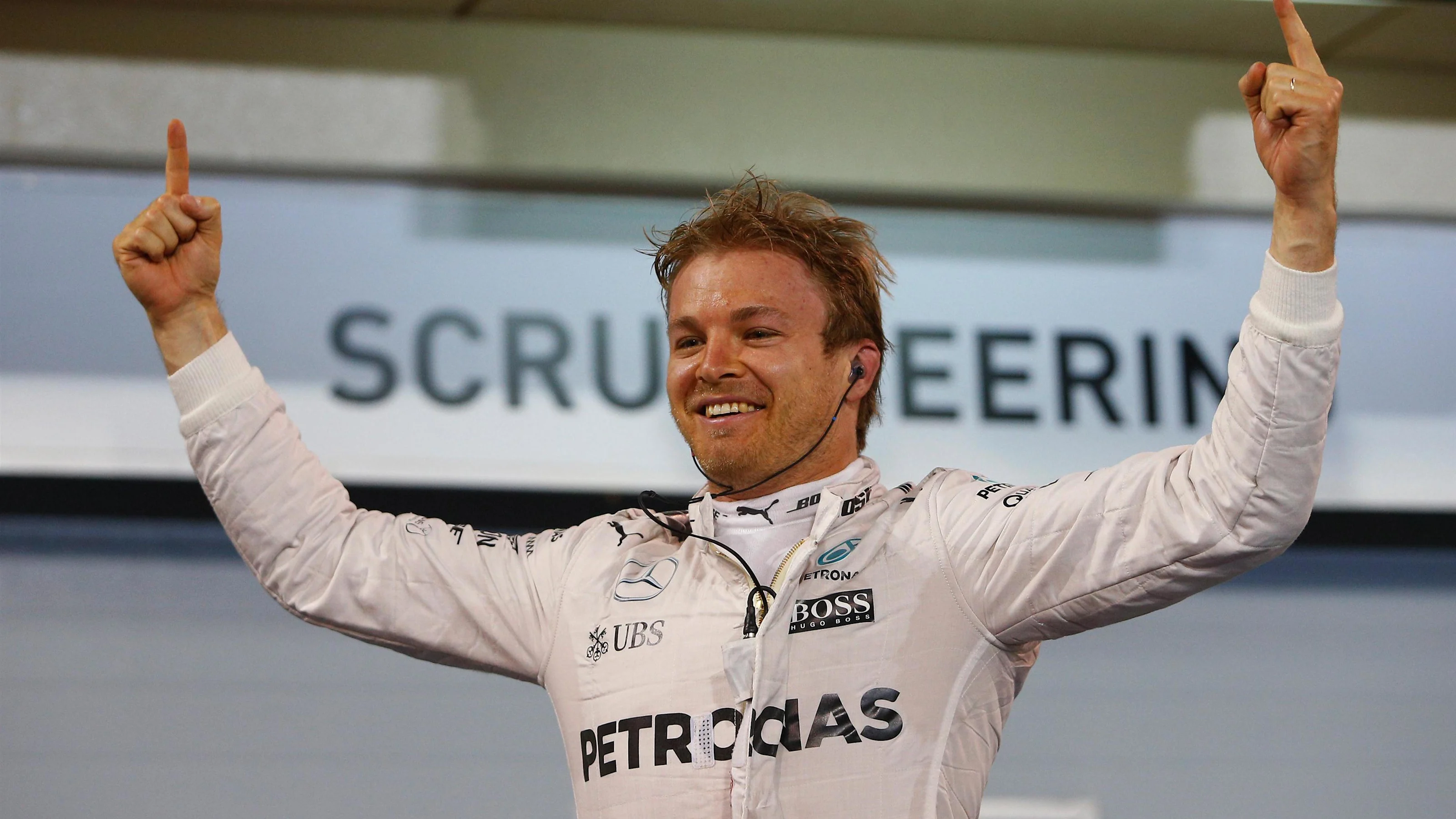 Race winner Nico Rosberg (GER) Mercedes AMG F1 celebrates in parc ferme at Formula One World