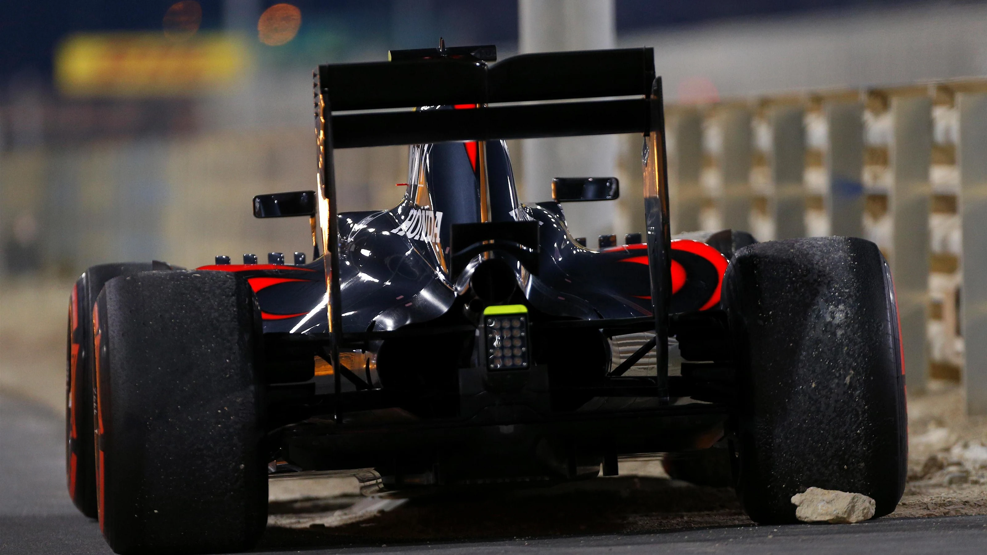 The car of race retiree Jenson Button (GBR) McLaren MP4-31 at Formula One World Championship, Rd2,