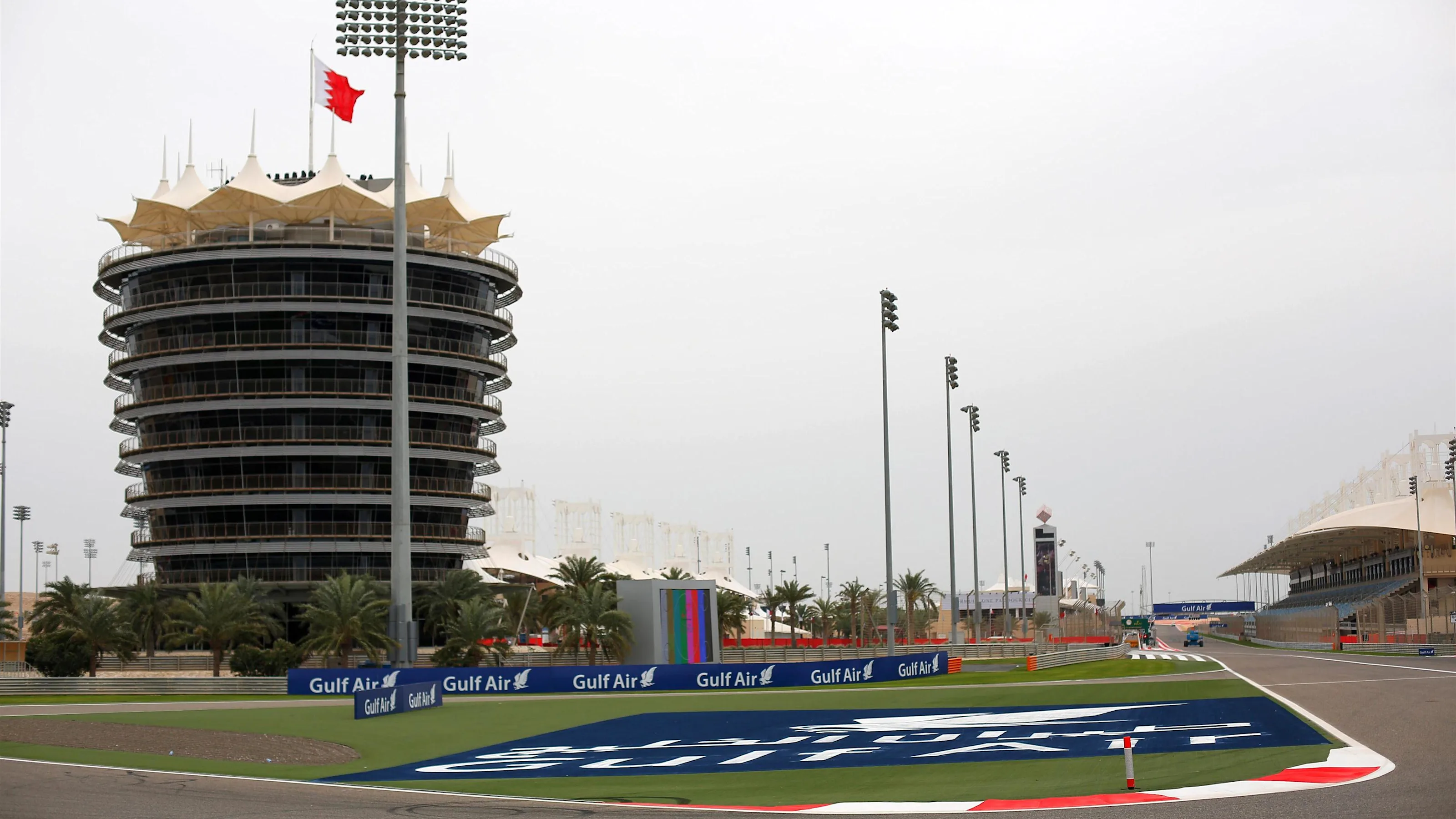 Sakhir Tower annd Track view at Formula One World Championship, Rd2, Bahrain Grand Prix