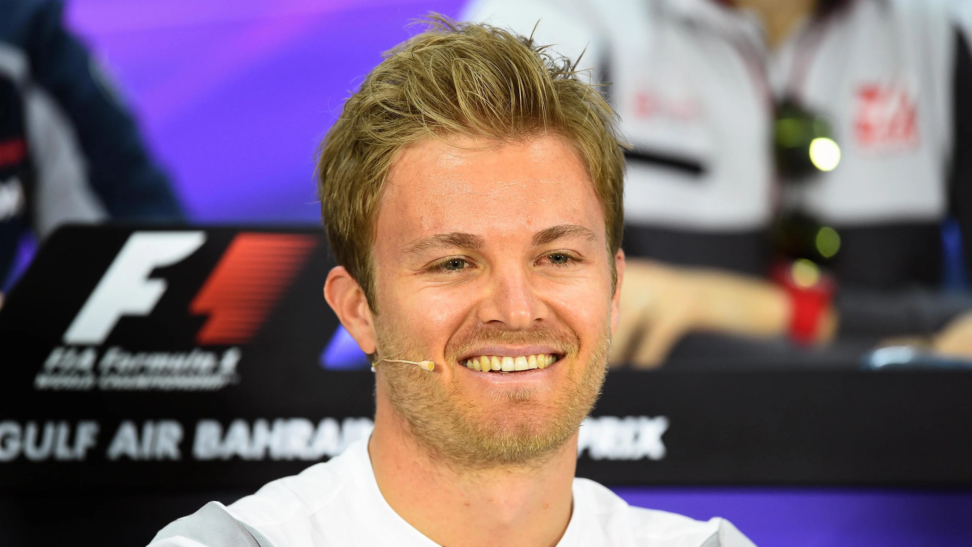 Nico Rosberg (GER) Mercedes AMG F1 in the press conference at Formula One World Championship, Rd2,