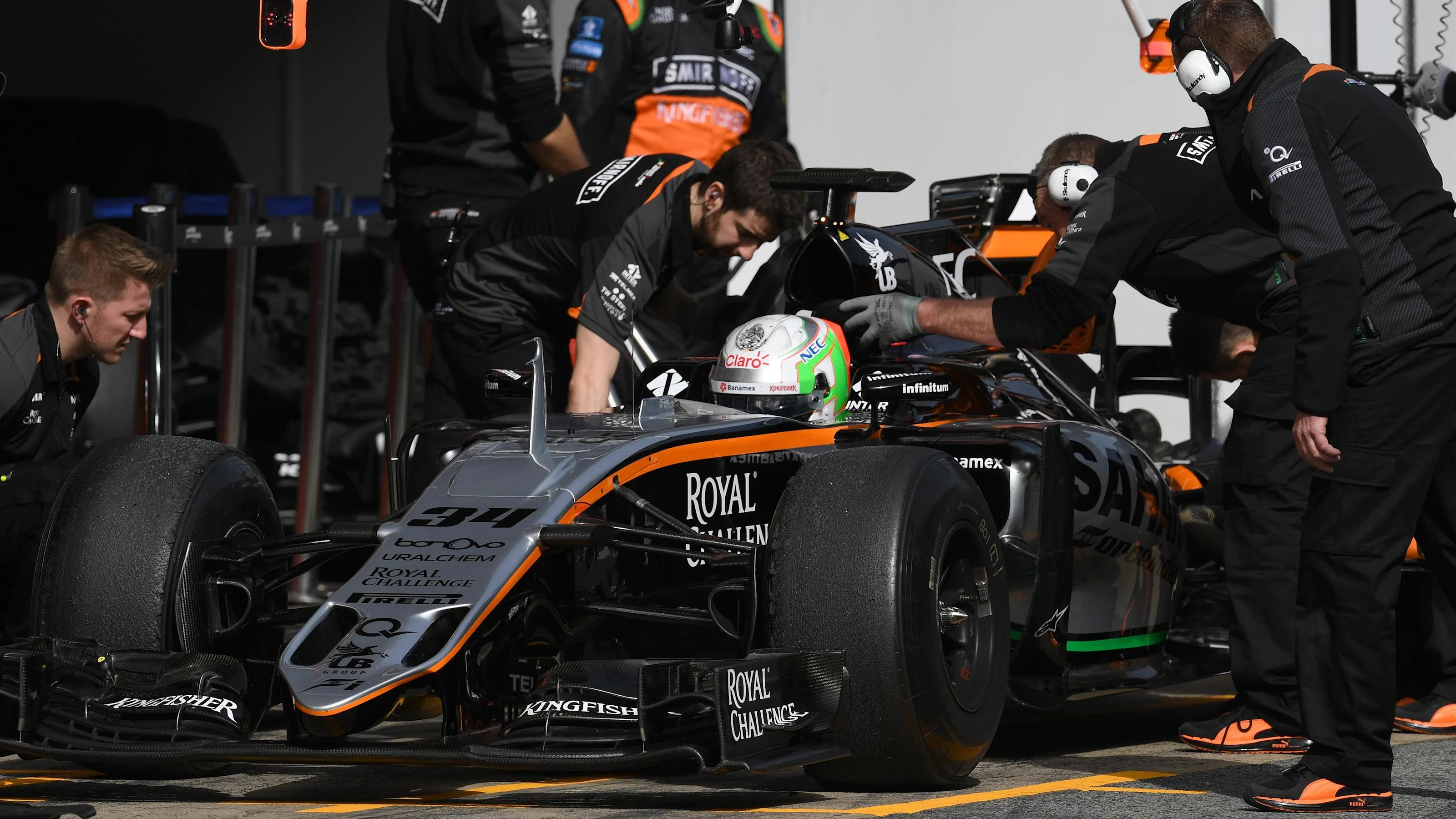 Alfonso Celis jr (MEX) Force India VJM09 at Formula One Testing, Day One, Barcelona, Spain, Monday
