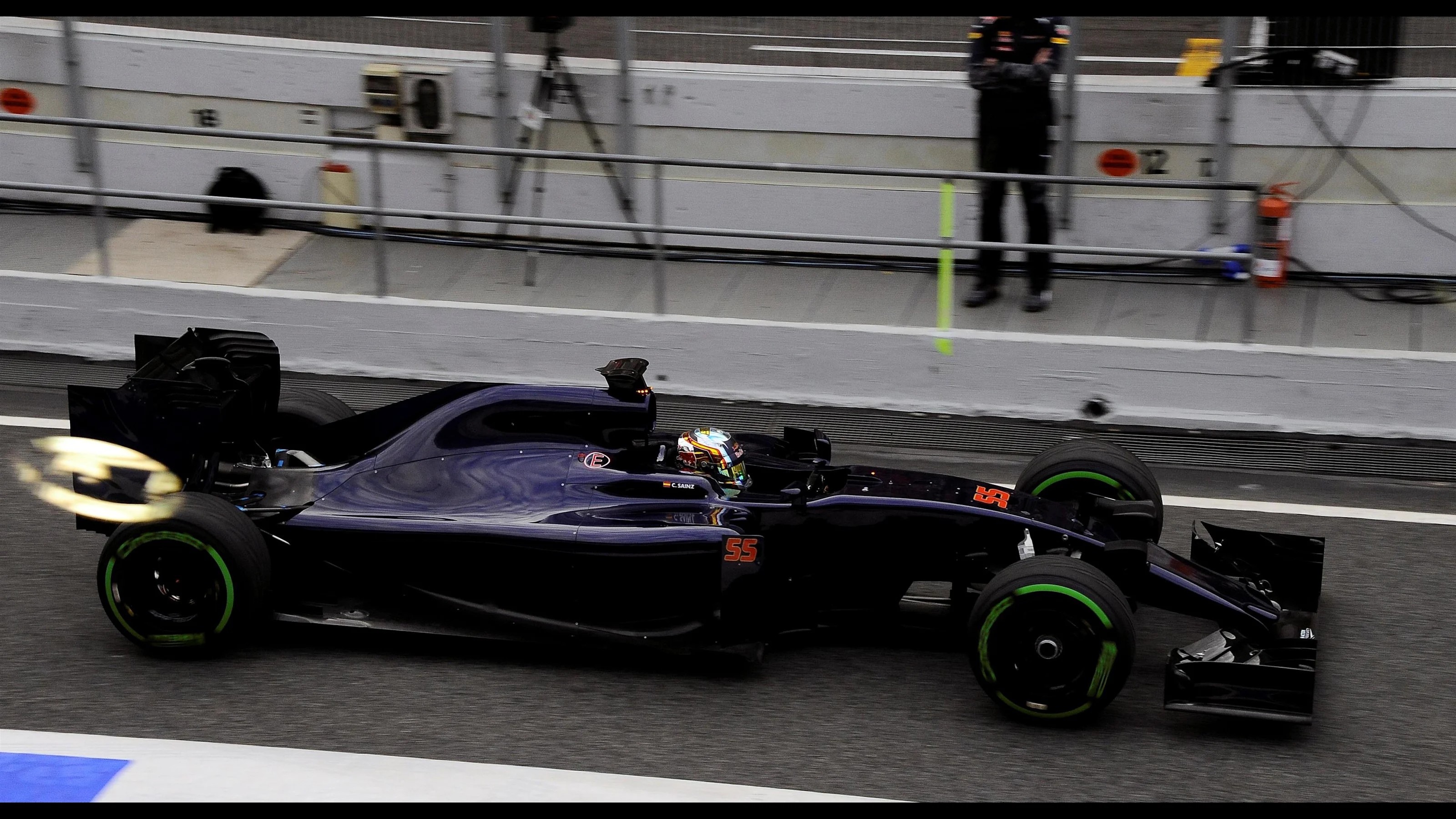 Carlos Sainz jr (ESP) Scuderia Toro Rosso STR11 at Formula One Testing, Day One, Barcelona, Spain,