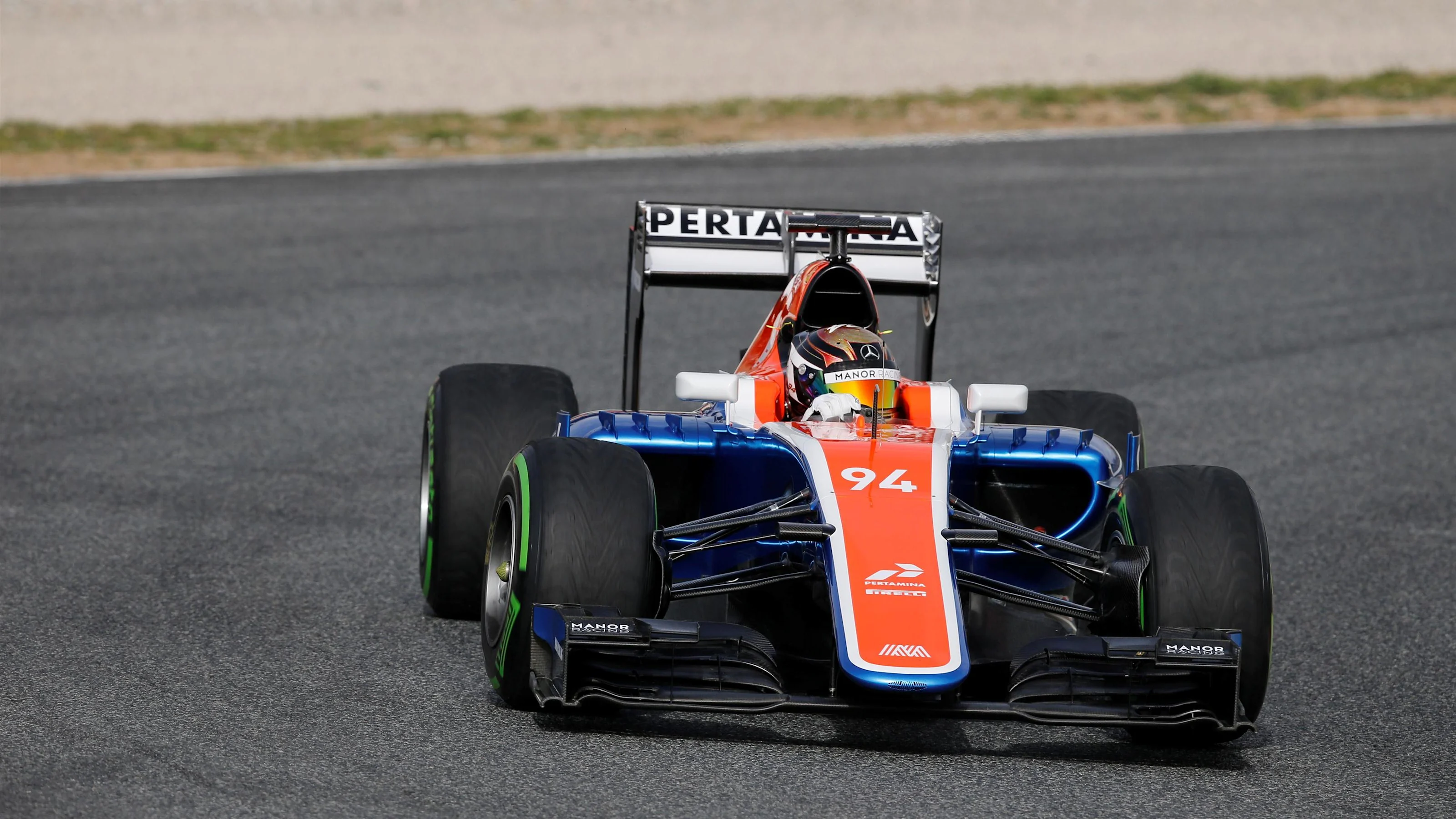 Pascal Wehrlein (GER) Manor Racing MRT05 at Formula One Testing, Day One, Barcelona, Spain, Monday